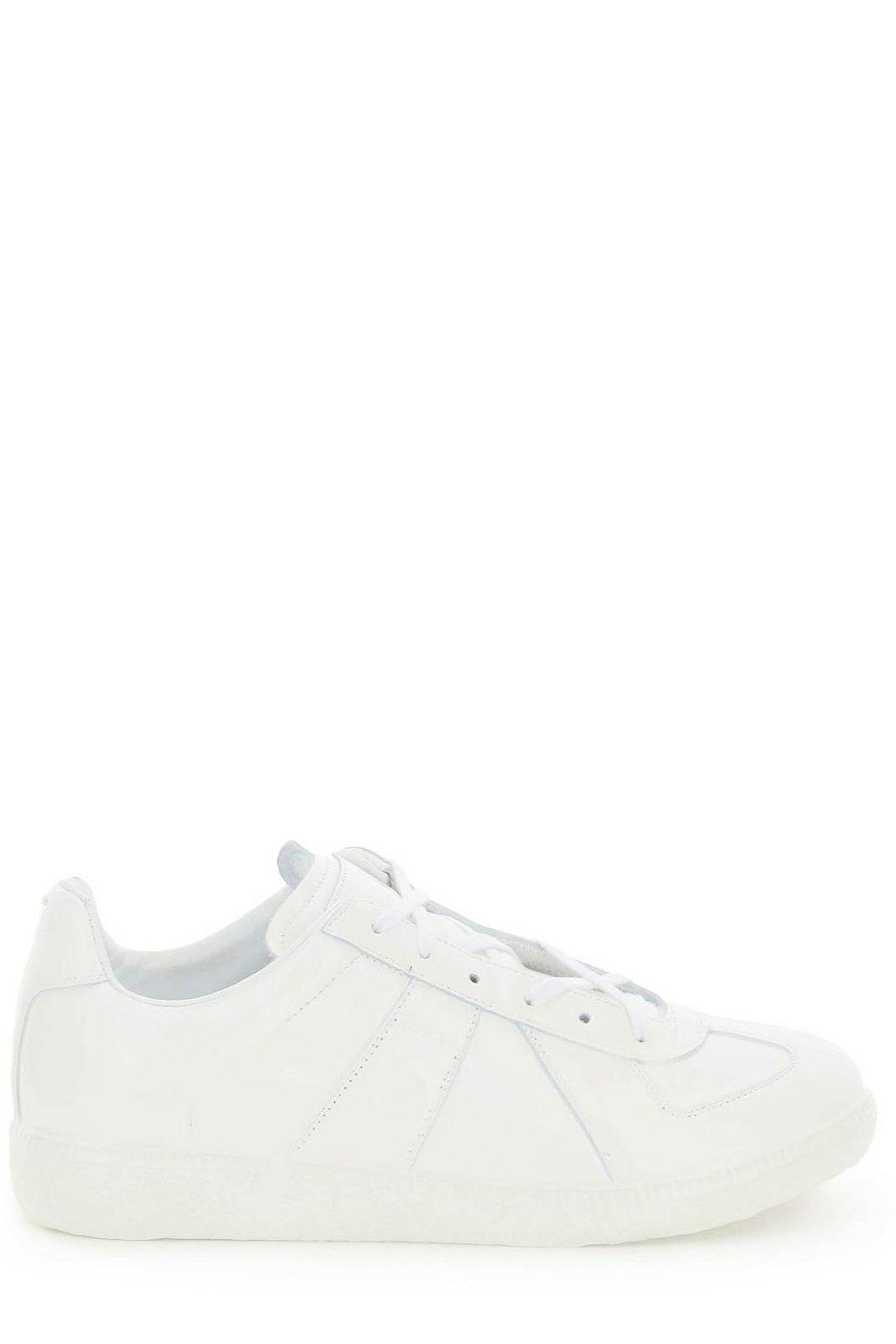 Maison Margiela Replica Patent White Low-top Sneakers