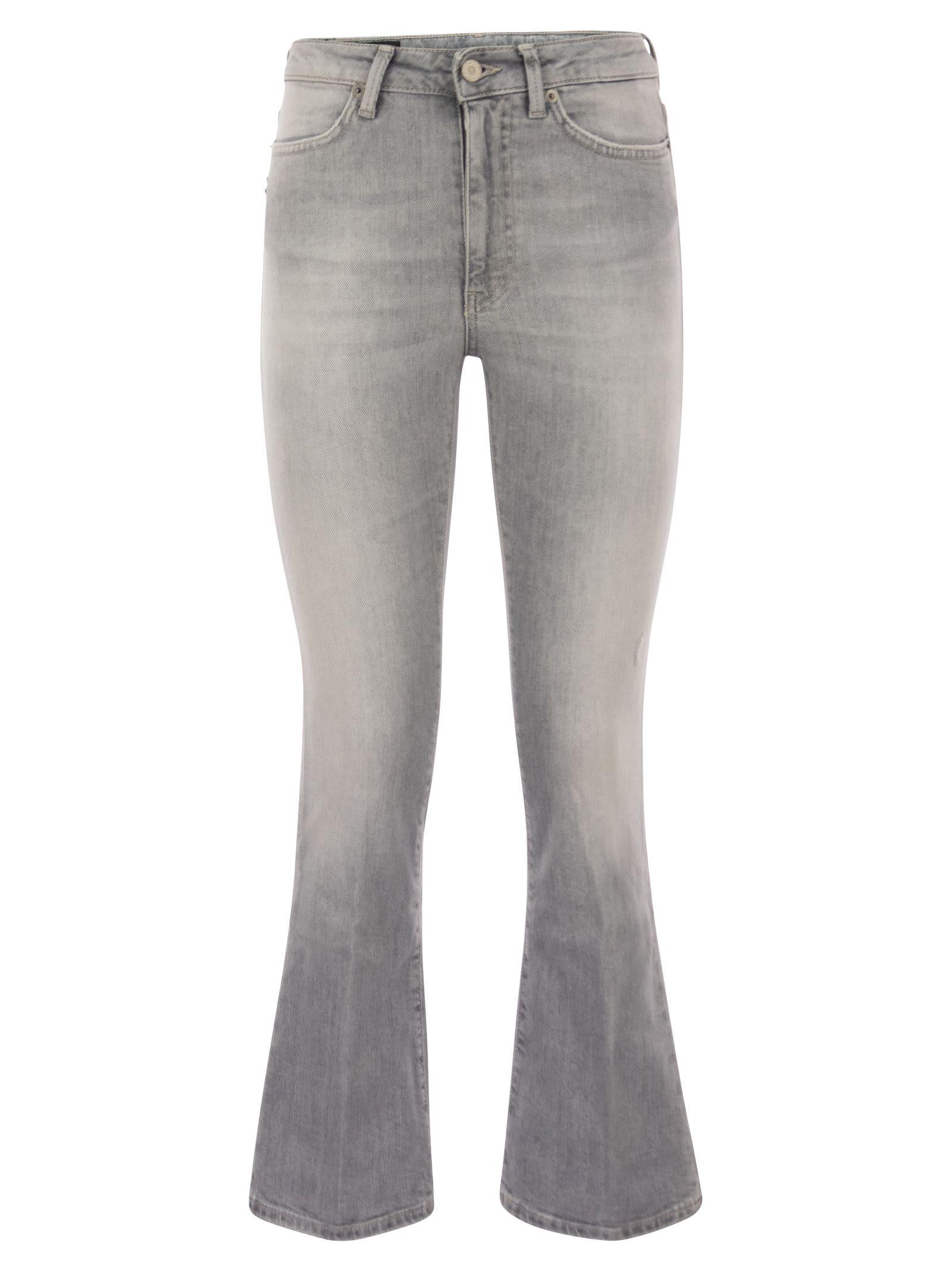 Dondup Mandy - Super Skinny Bootcut Jeans In Stretch Denim