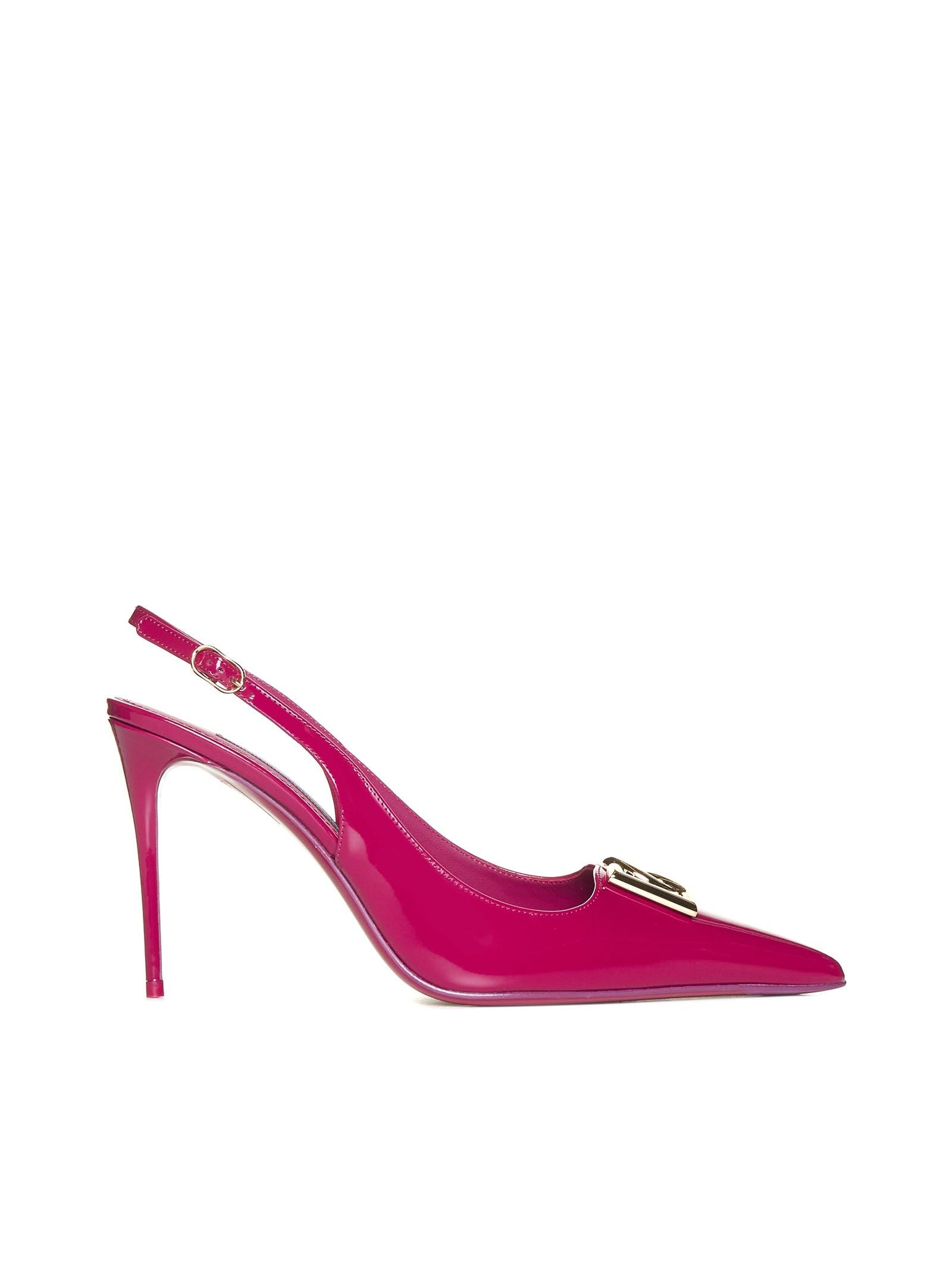 Dolce & Gabbana Leather Slingback Pumps