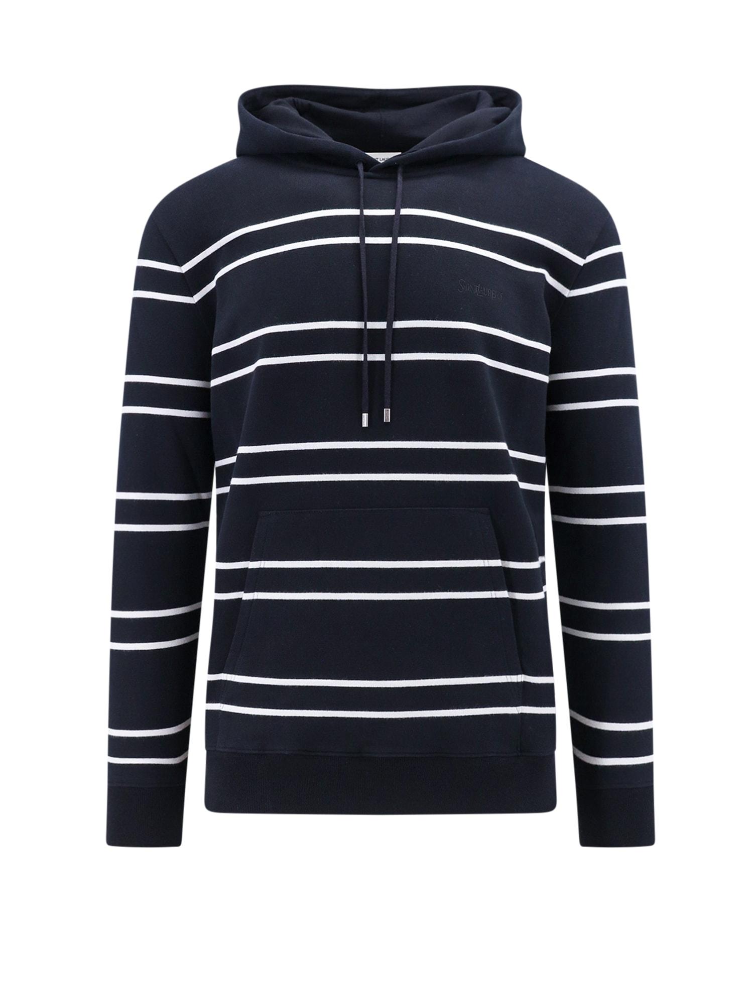 Saint Laurent Cotton Striped Hoodie