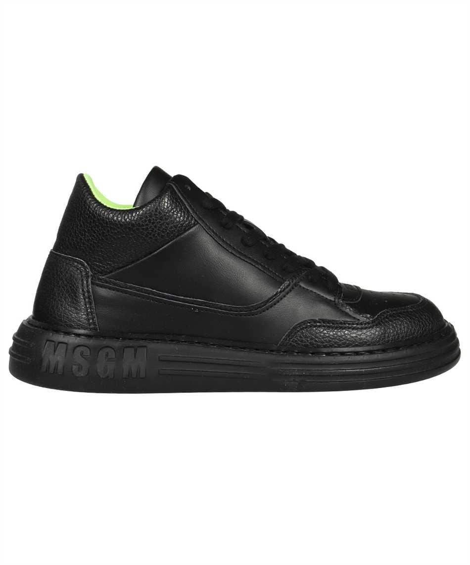 MSGM Leather Low Sneakers