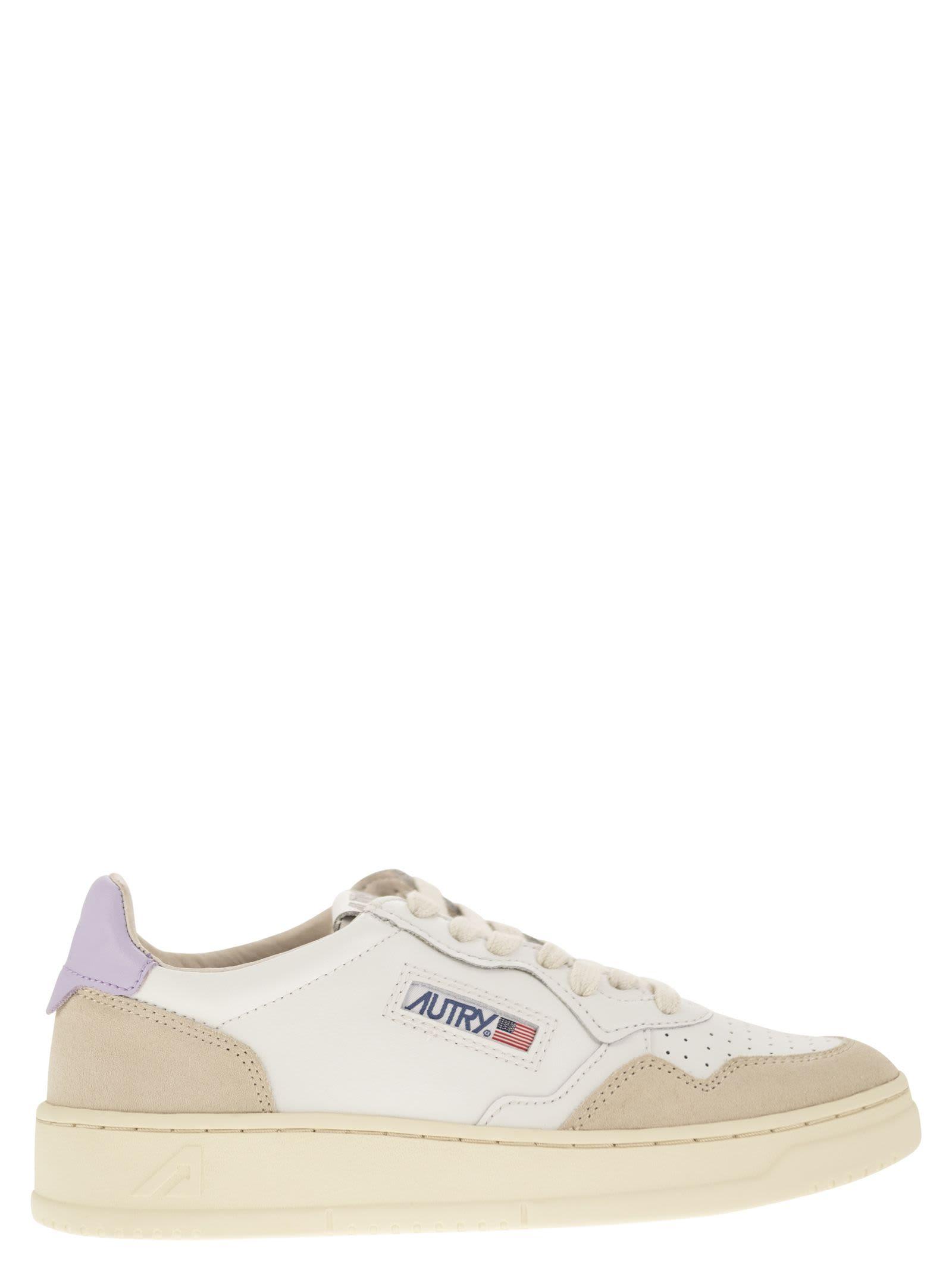 Autry Medalist Low Leather And Suede Sneakers