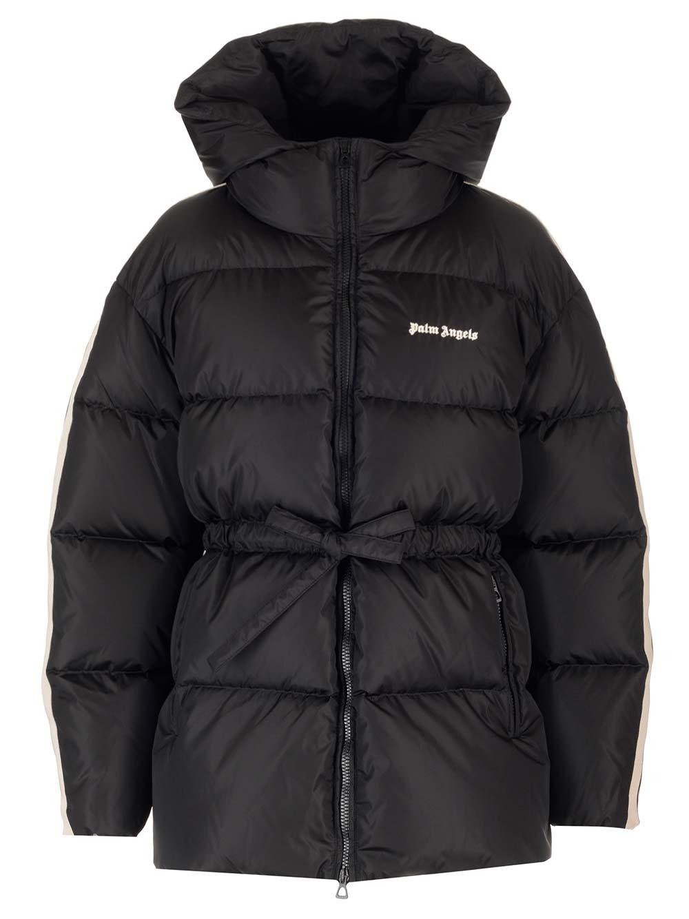 Palm Angels Nylon Down Jacket With Logo