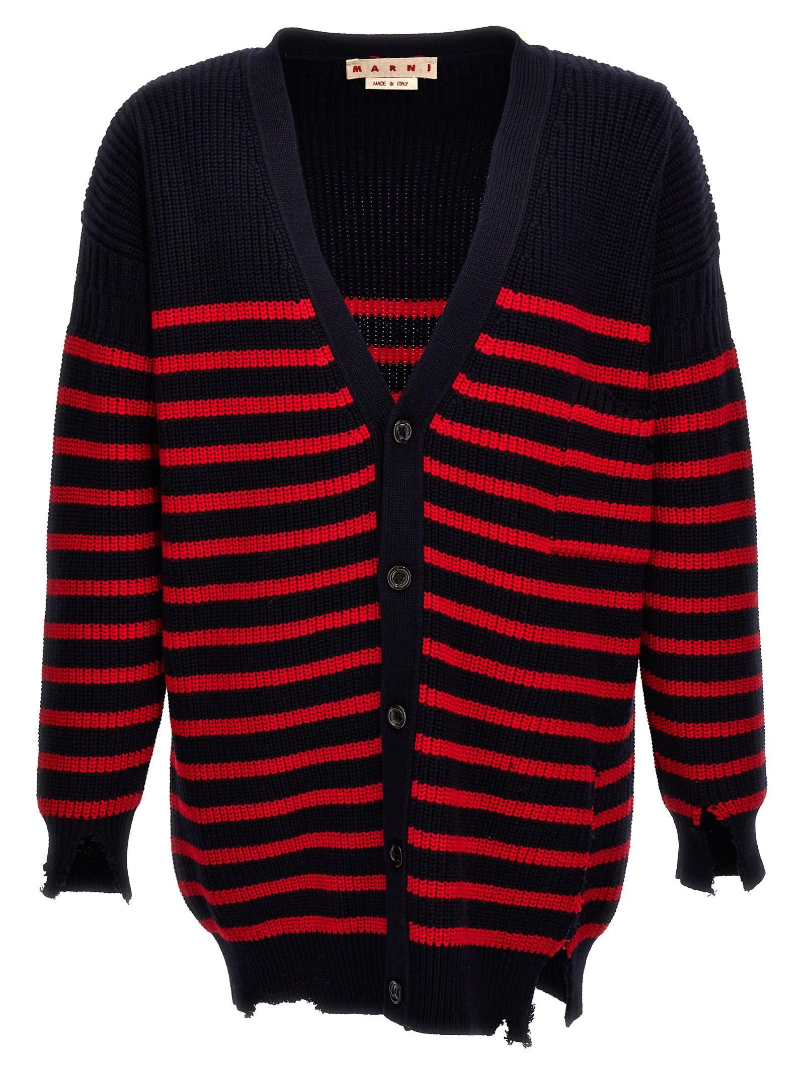 Marni Striped Cardigan