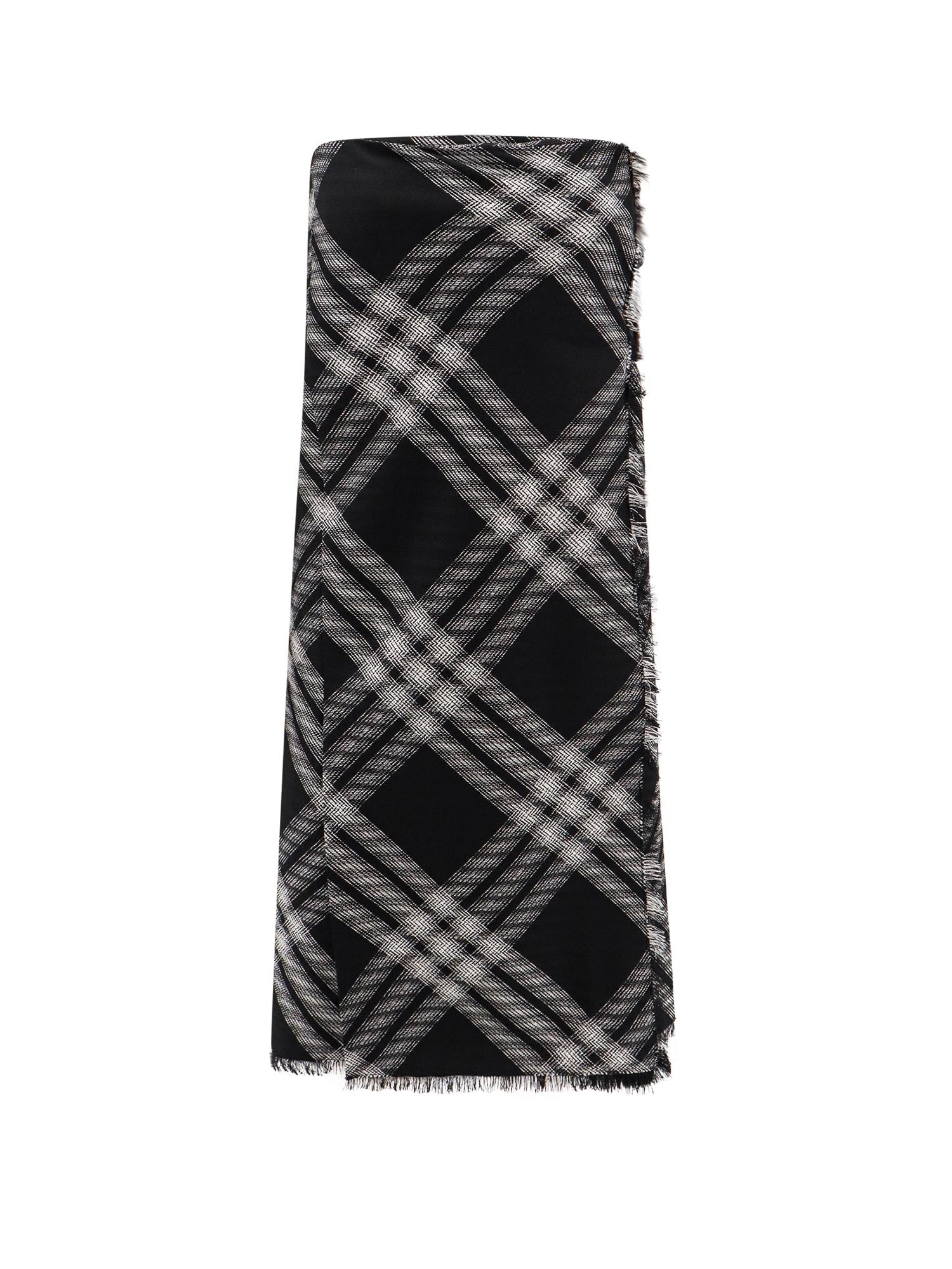 Burberry Women's Embroidered Wool Dress in Checked