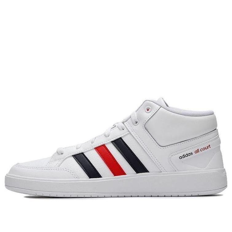 adidas All Court Mid Shoes Black/White/Red