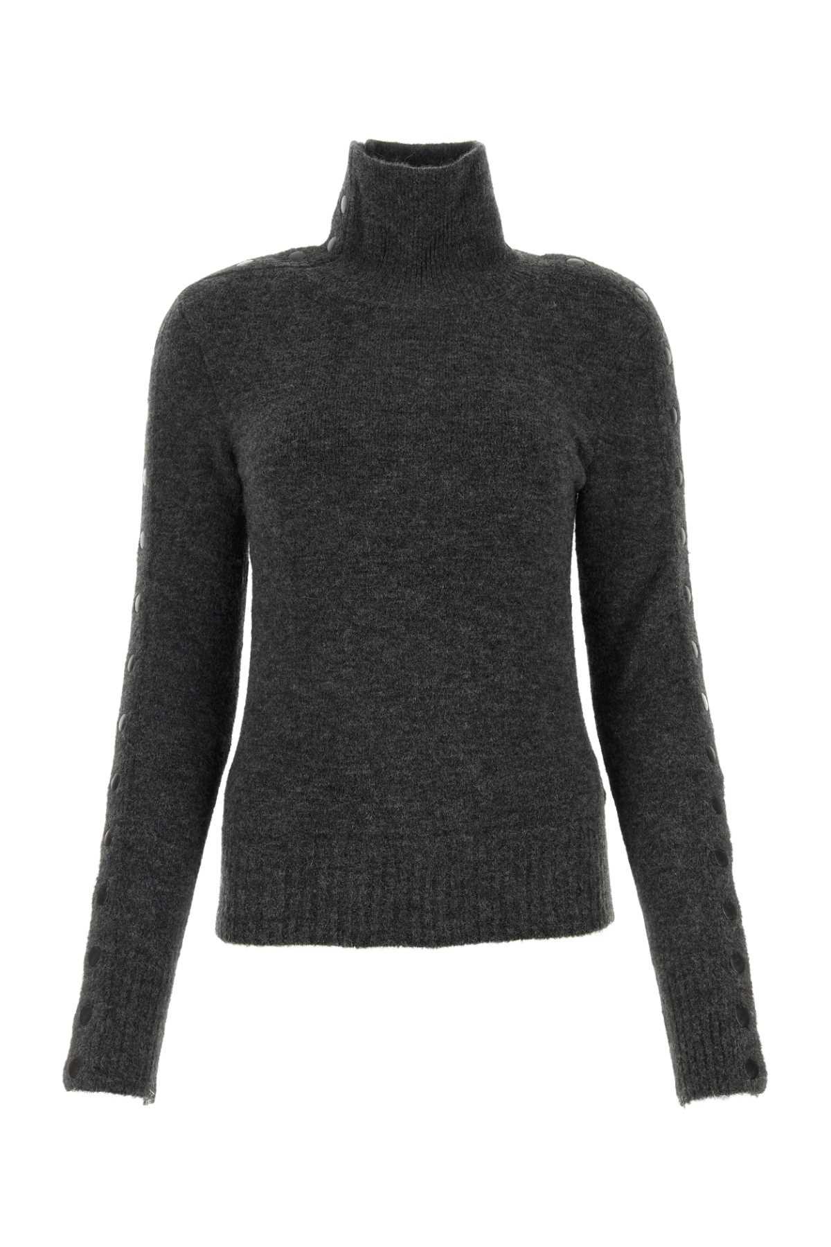 Isabel Marant Anthracite Nylon Blend Malo Sweater