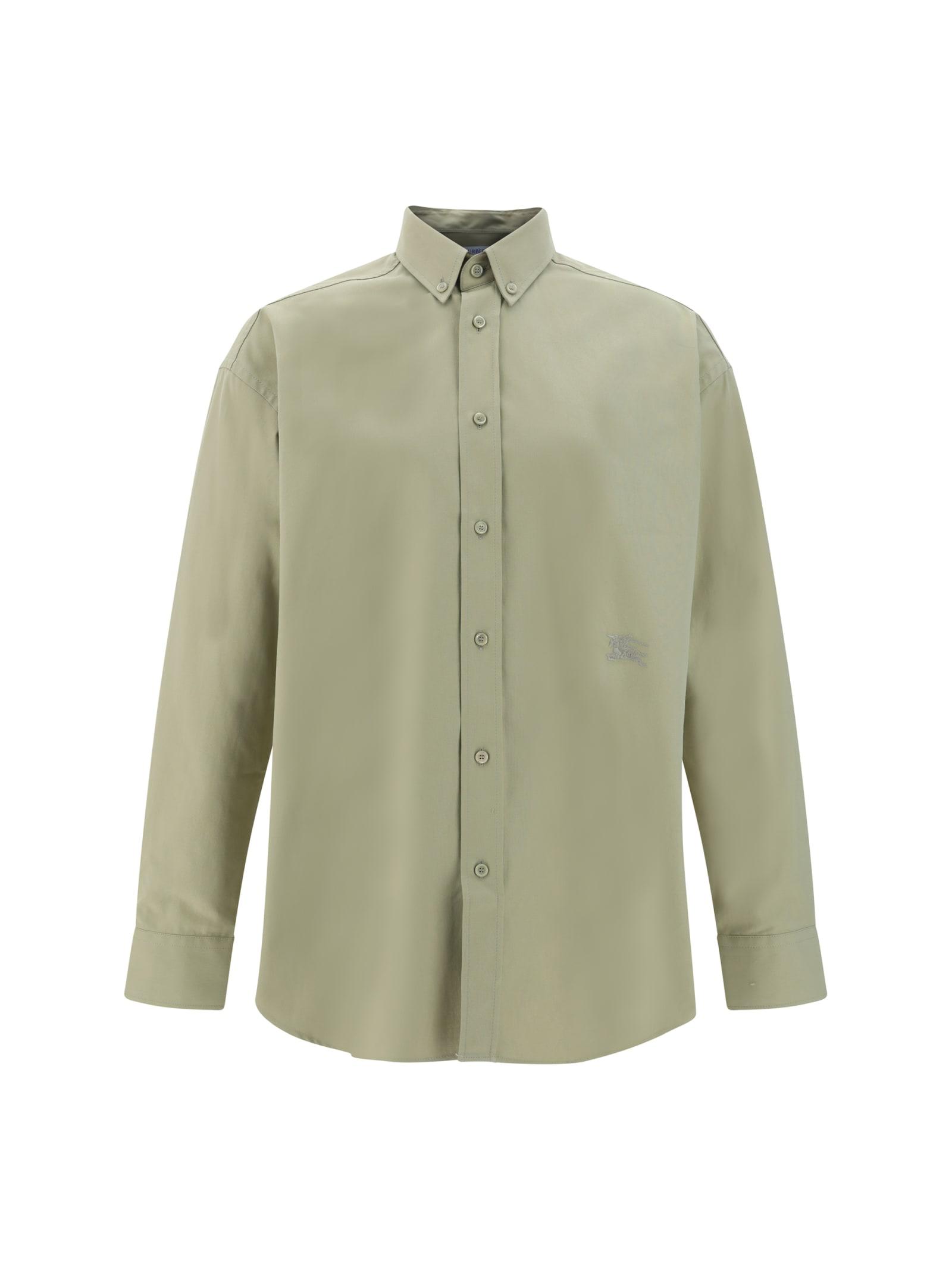 Burberry Army Green Oxford Shirt