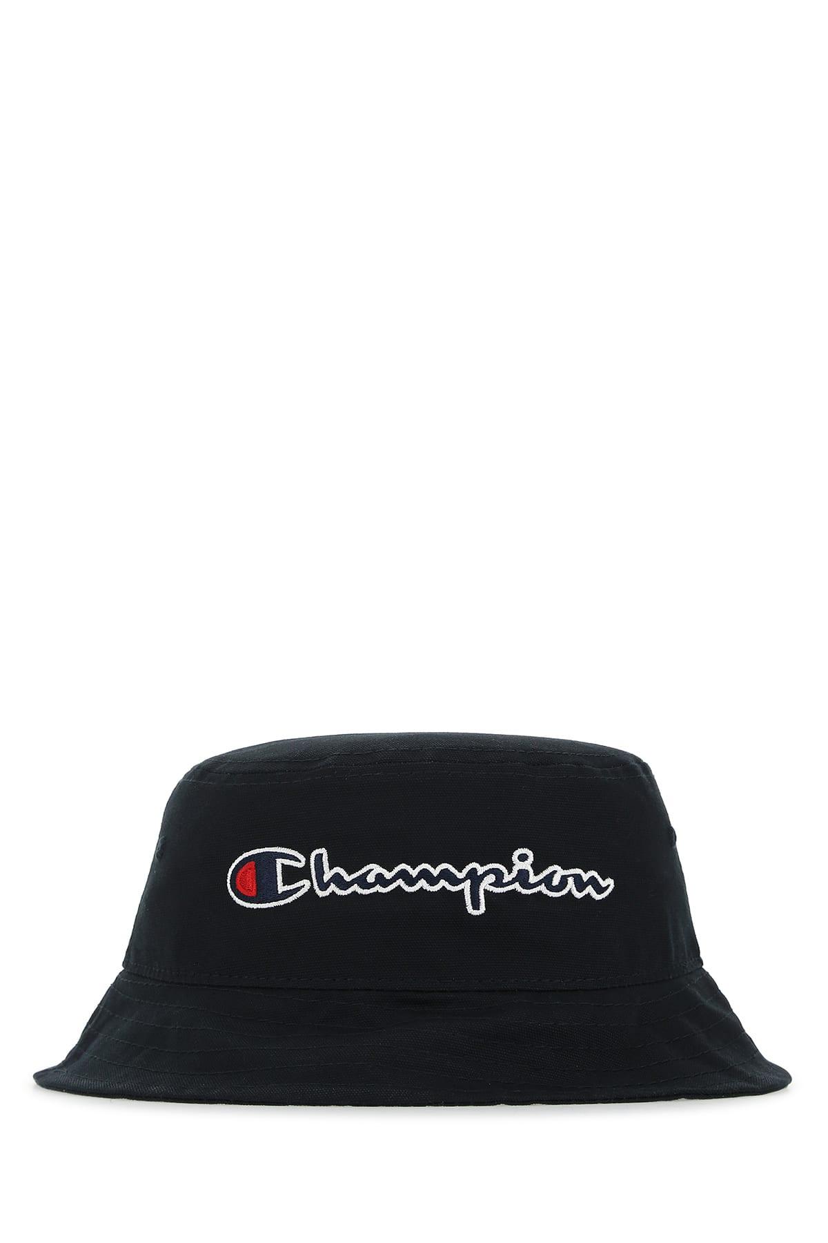 Champion Black Cotton Bucket Hat
