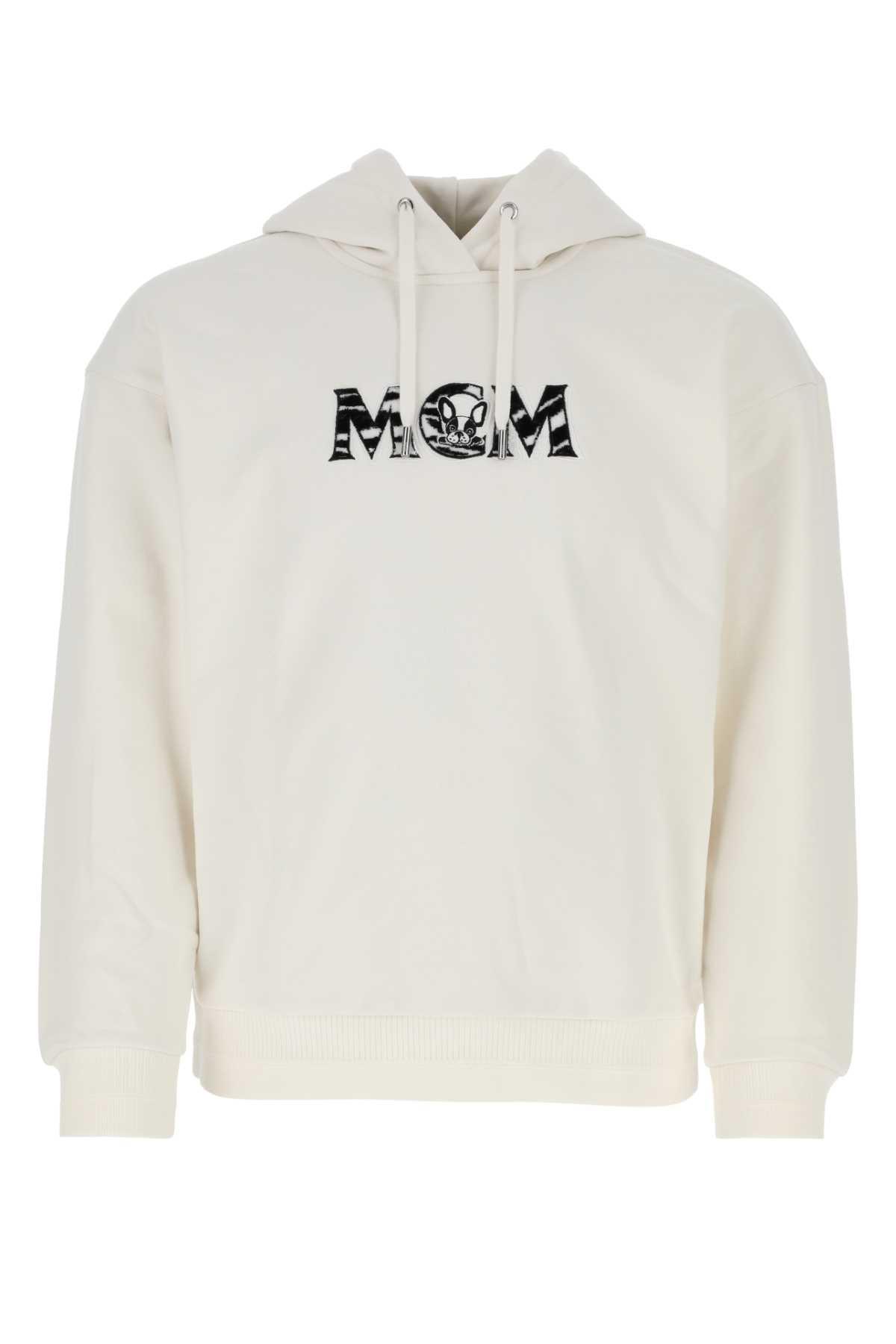 MCM Ivory Cotton Sweatshirt