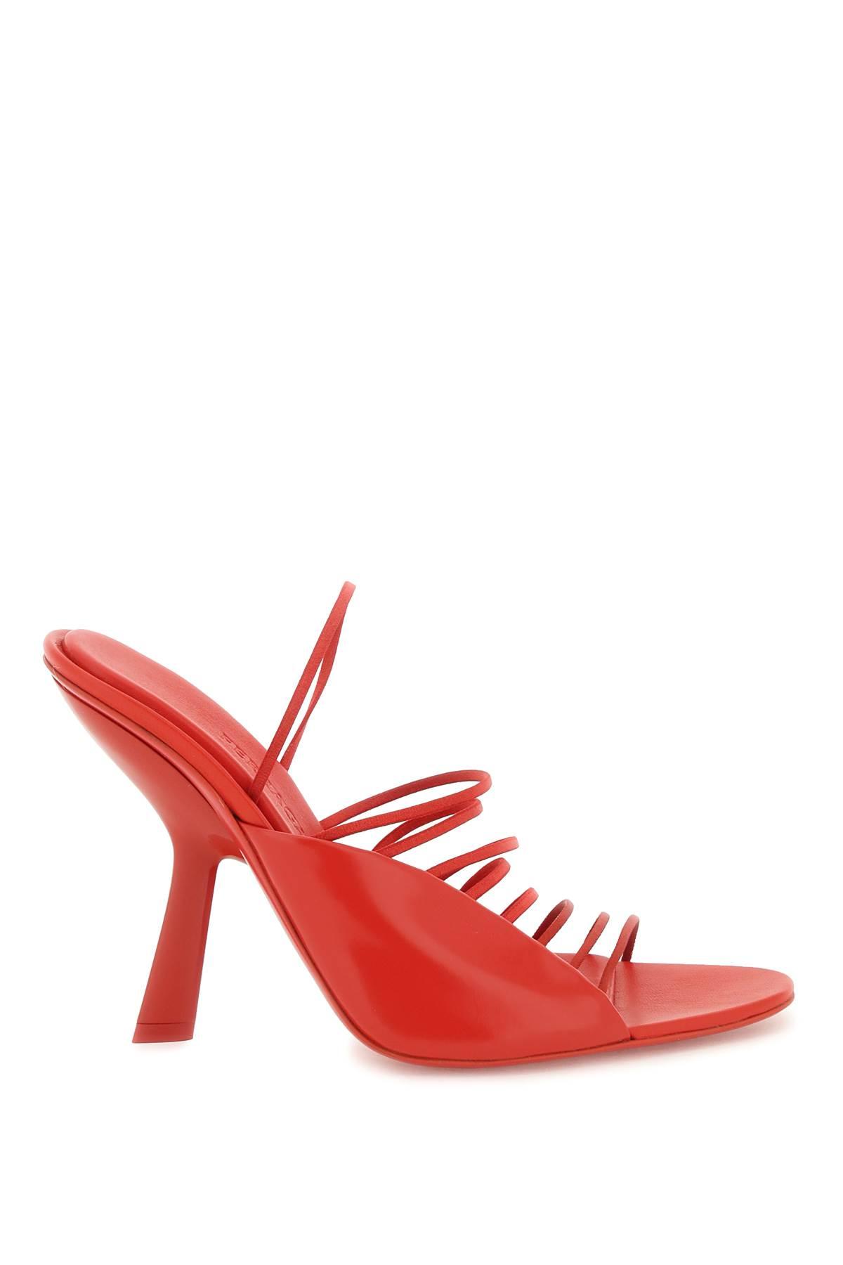 Ferragamo Women's Leather Sandals in Red