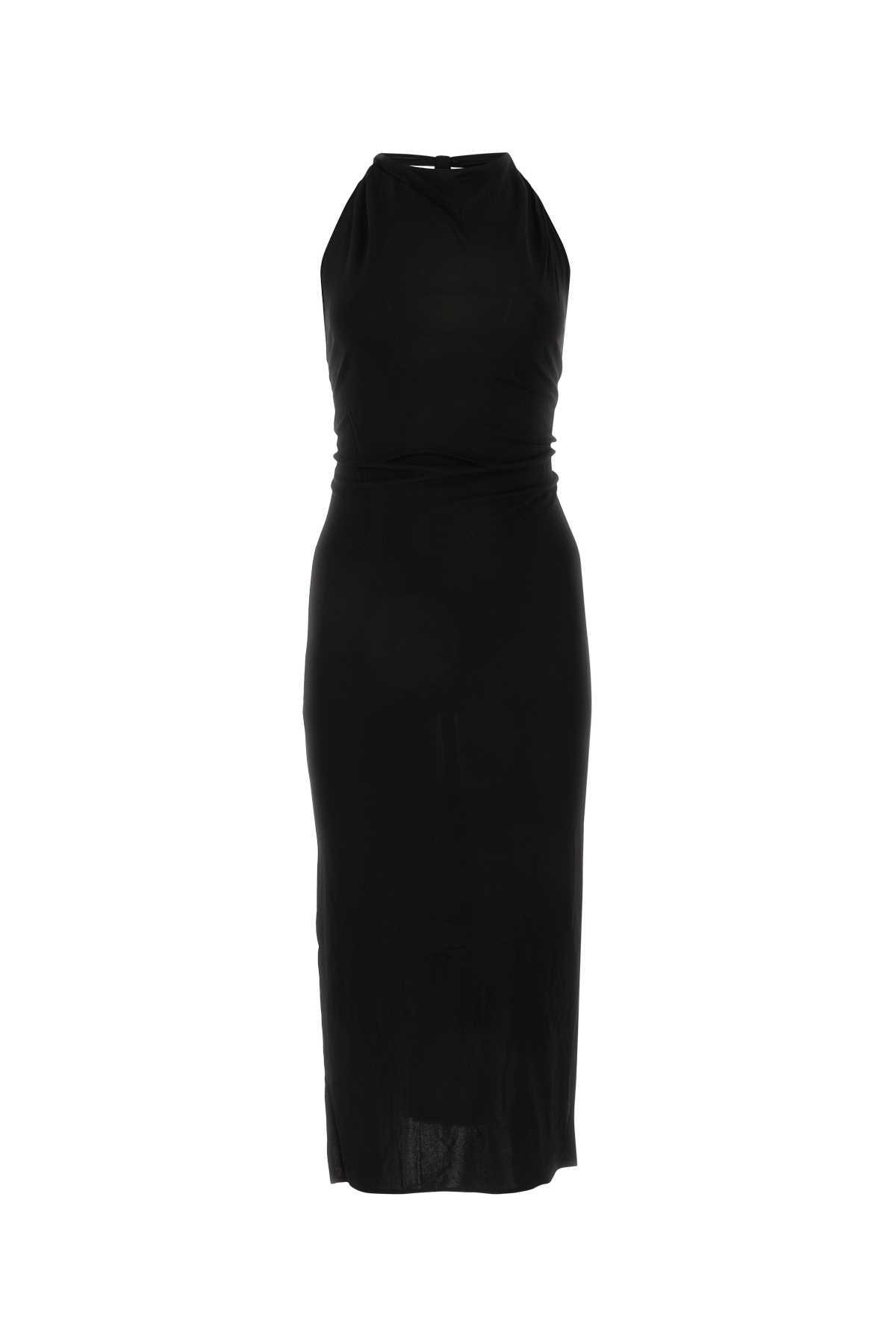 Helmut Lang Black Viscose Dress