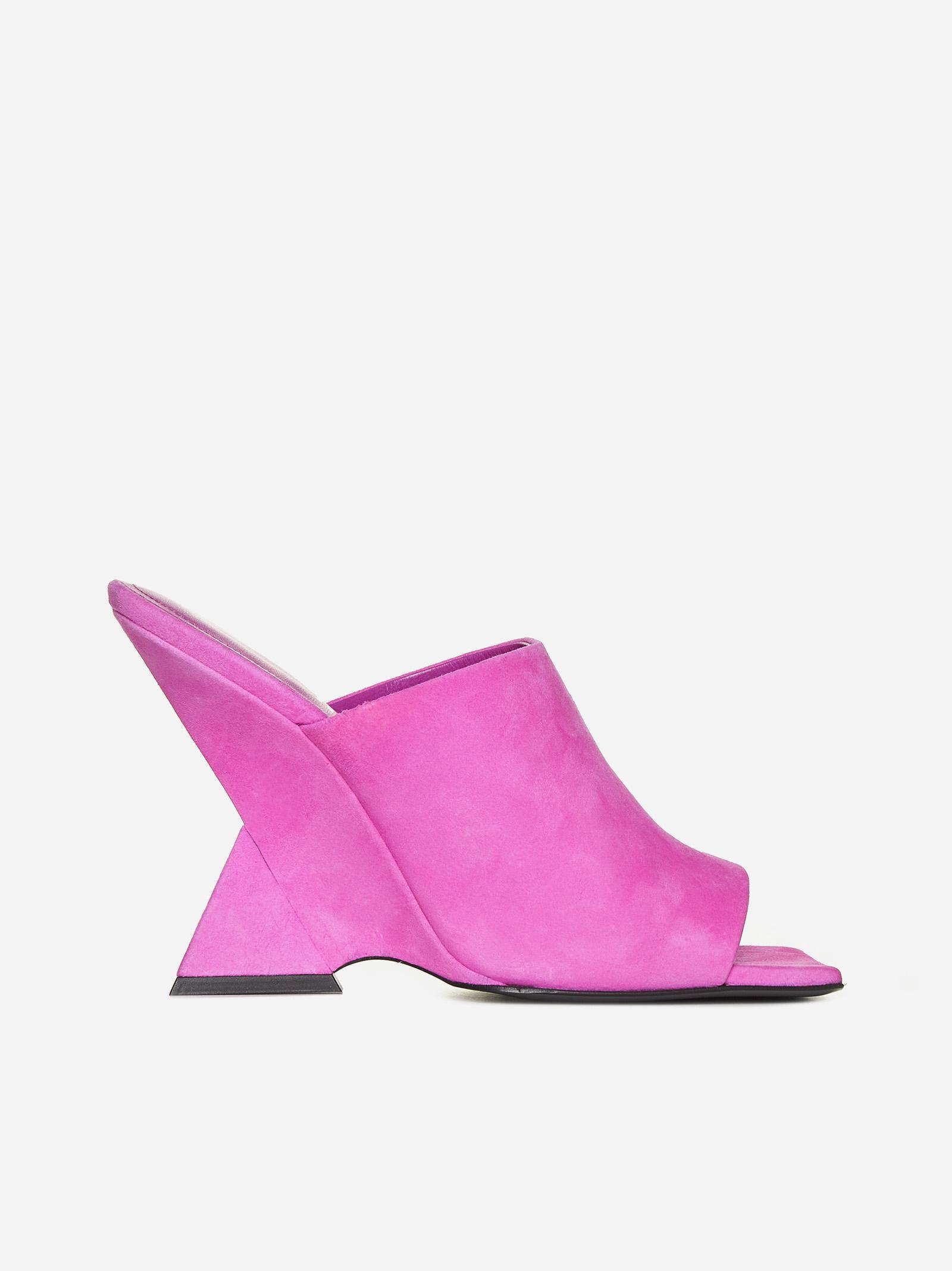 The Attico Cheope Suede Mules