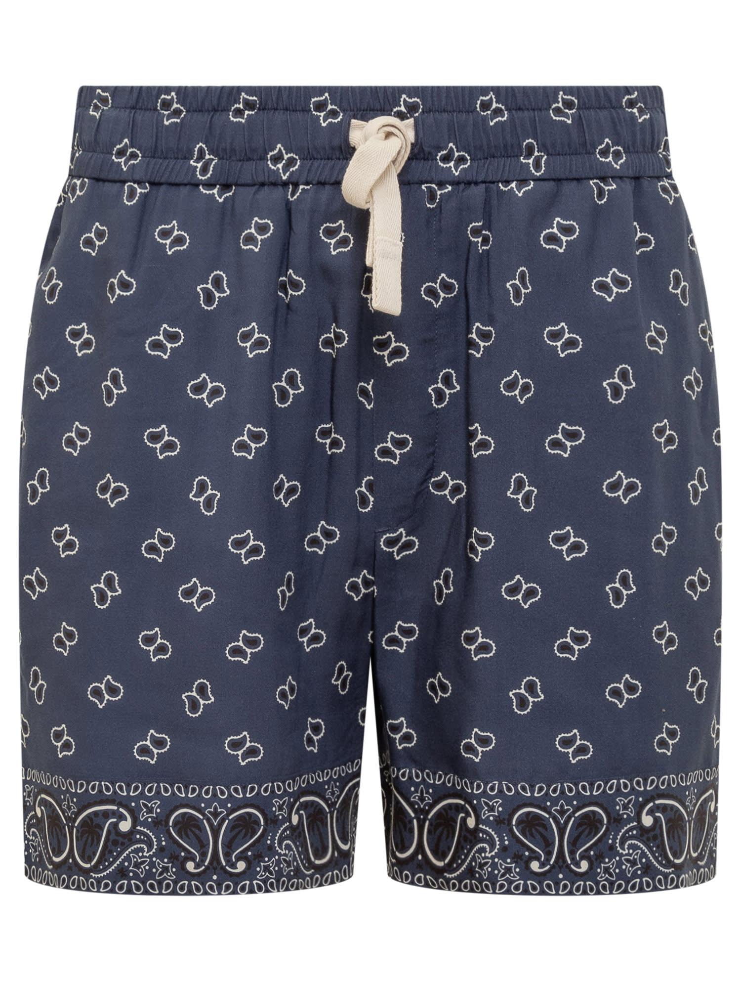 Palm Angels Paisley Shorts