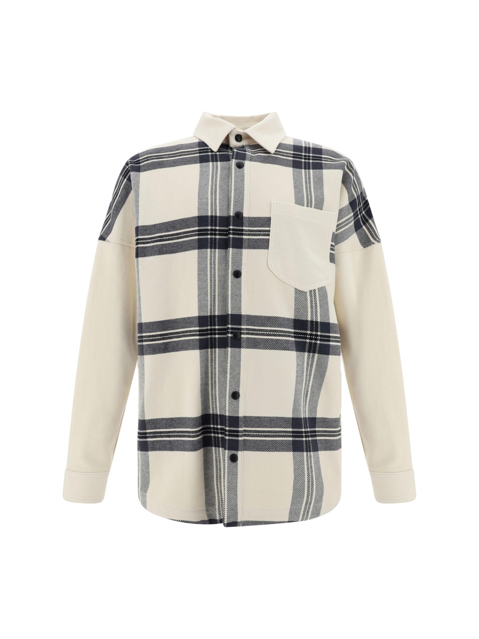 Palm Angels Back Logo Check Overshirt