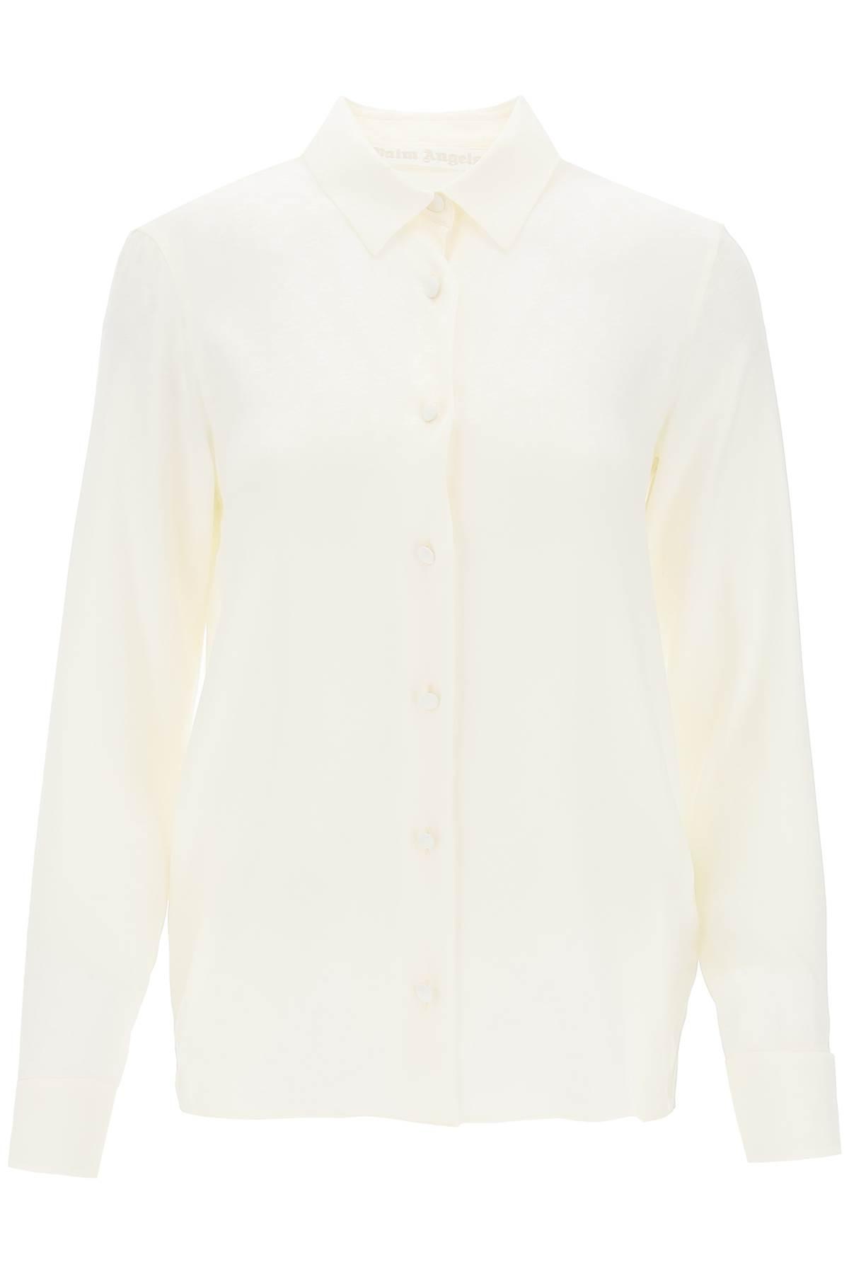 Palm Angels Silk Shirt With Monogram