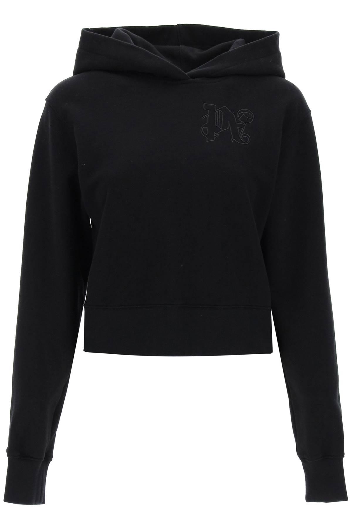 Palm Angels Black Cotton Hoodie