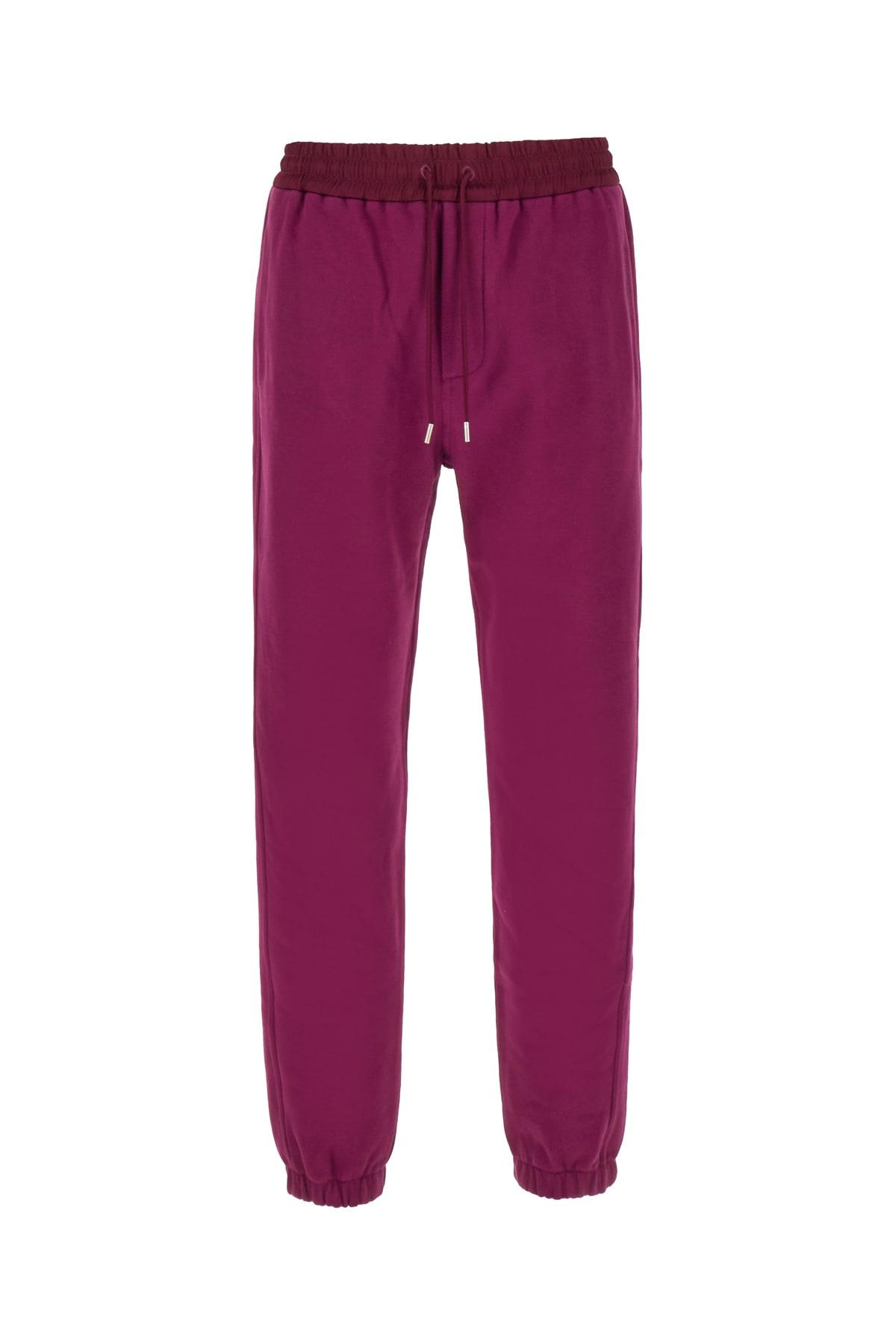 Saint Laurent Tyrian Purple Cotton Joggers