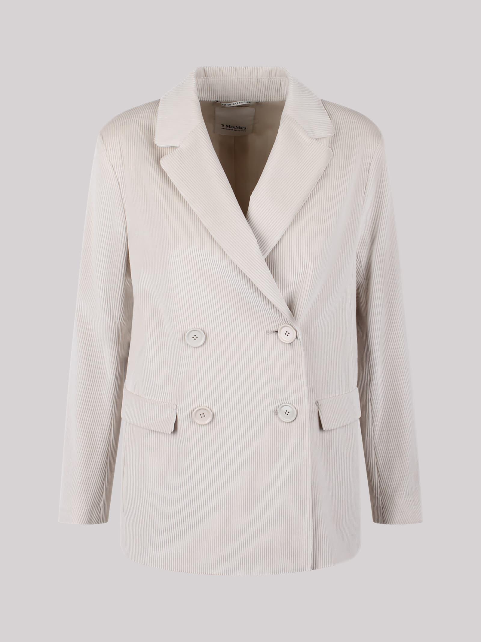 'S MAX MARA Max Mara Double-breasted Velvet Blazer