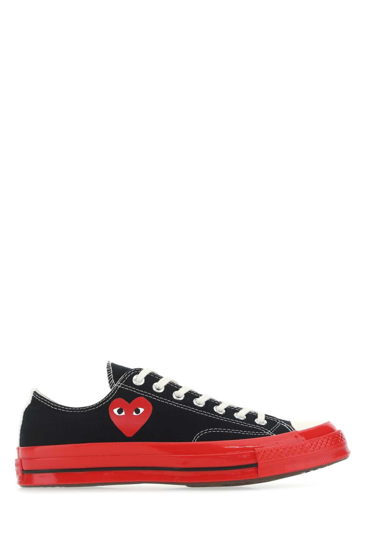 Comme des Garçons Play Black Canvas X Converse Sneakers