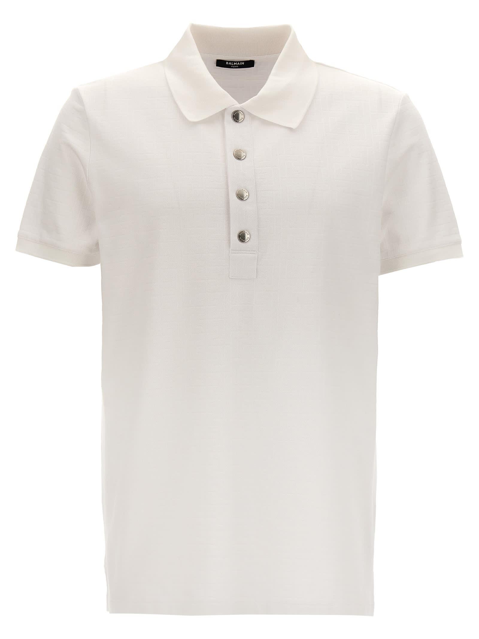 Balmain Monogram Polo Shirt