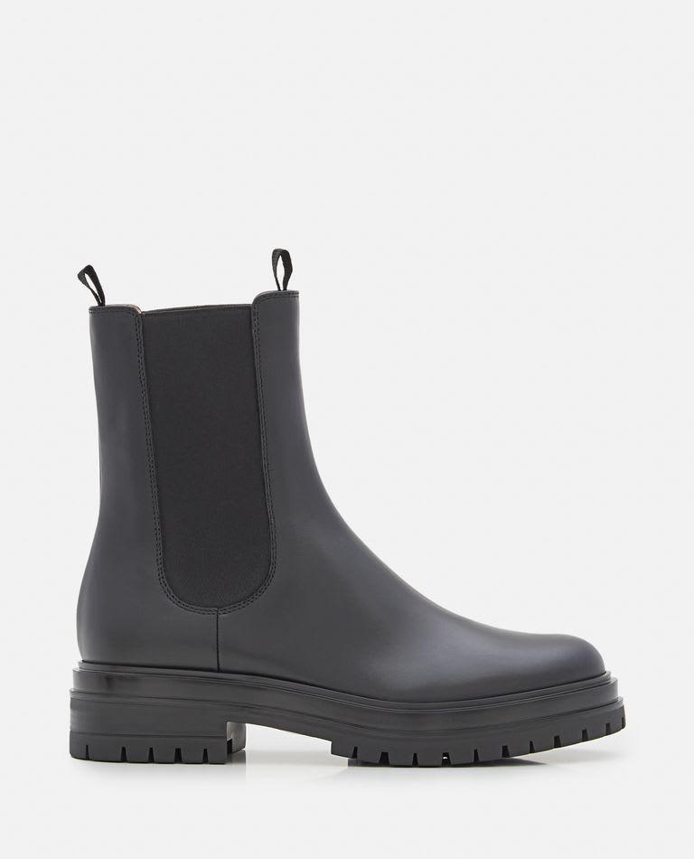 Gianvito Rossi Black Chester Ankle Boot