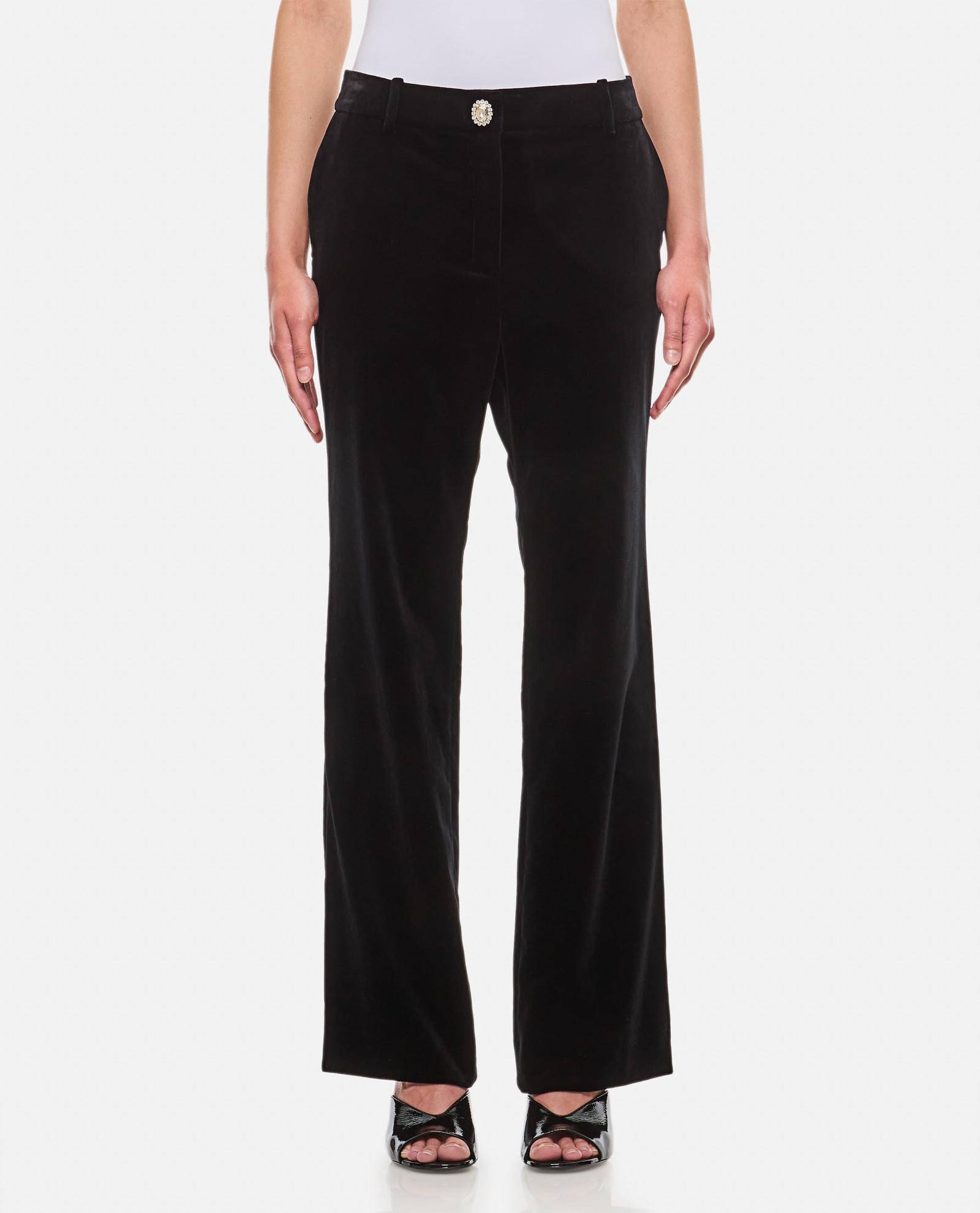 Paco Rabanne Straight Velvet Pants