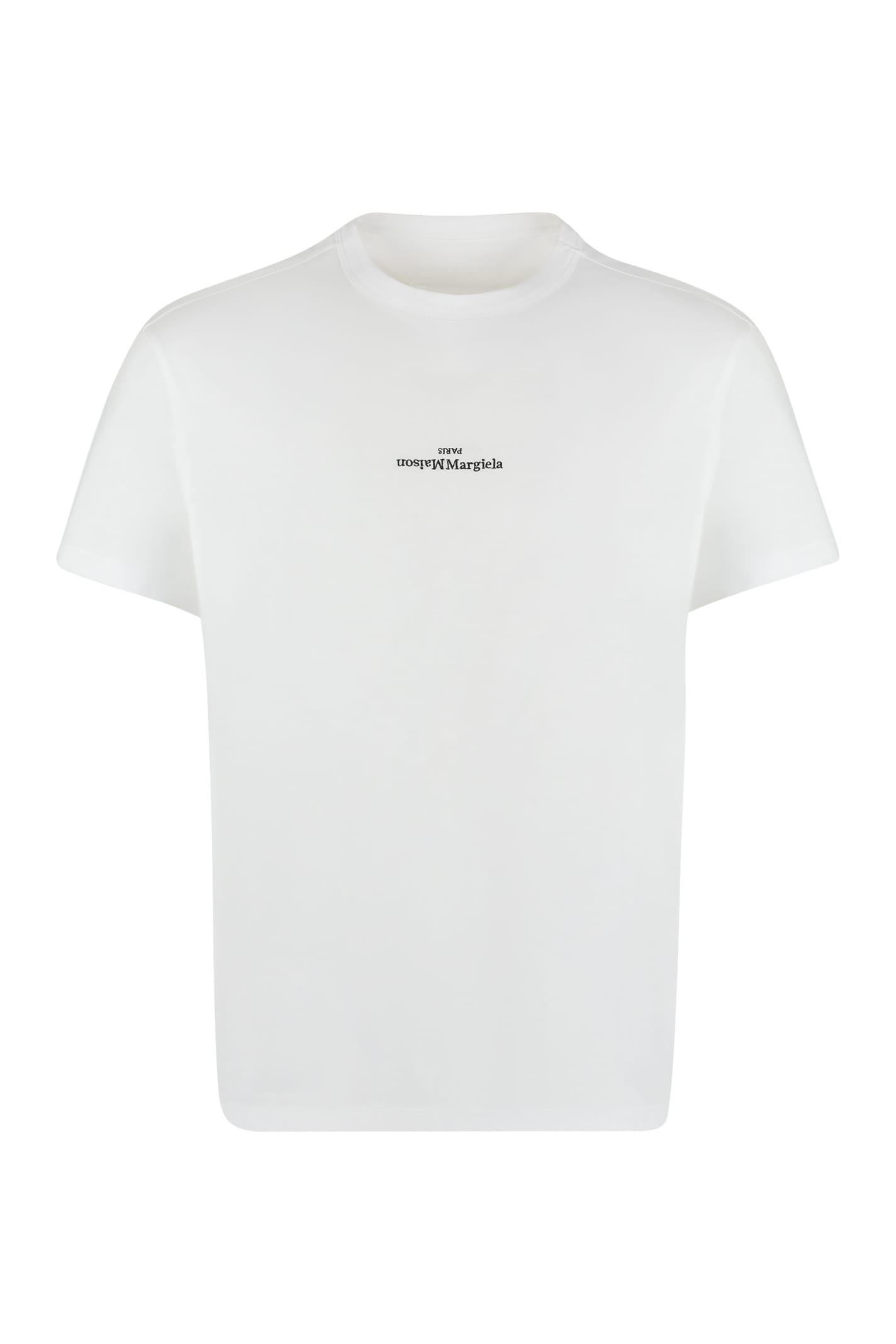 Maison Margiela Men's Distorted Logo T-Shirt