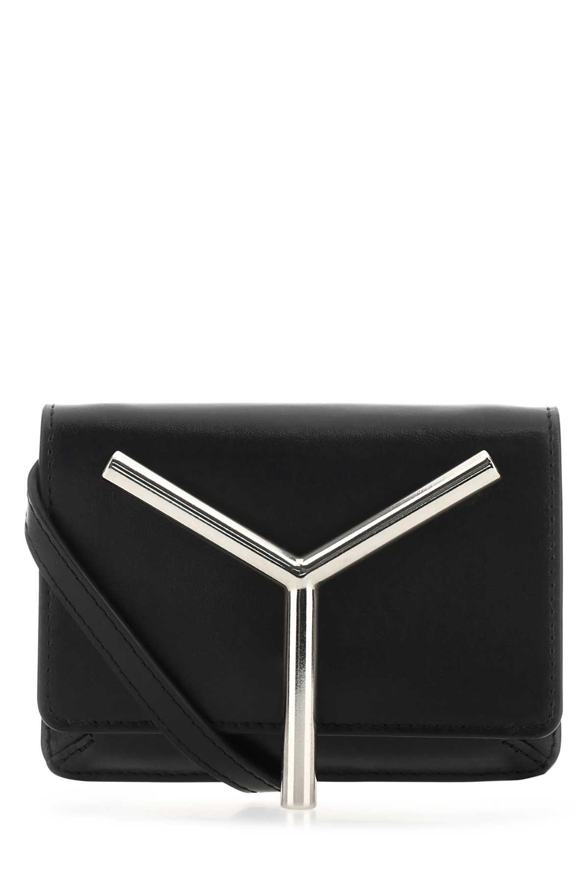 Y/Project Black Leather Mini Crossbody Bag