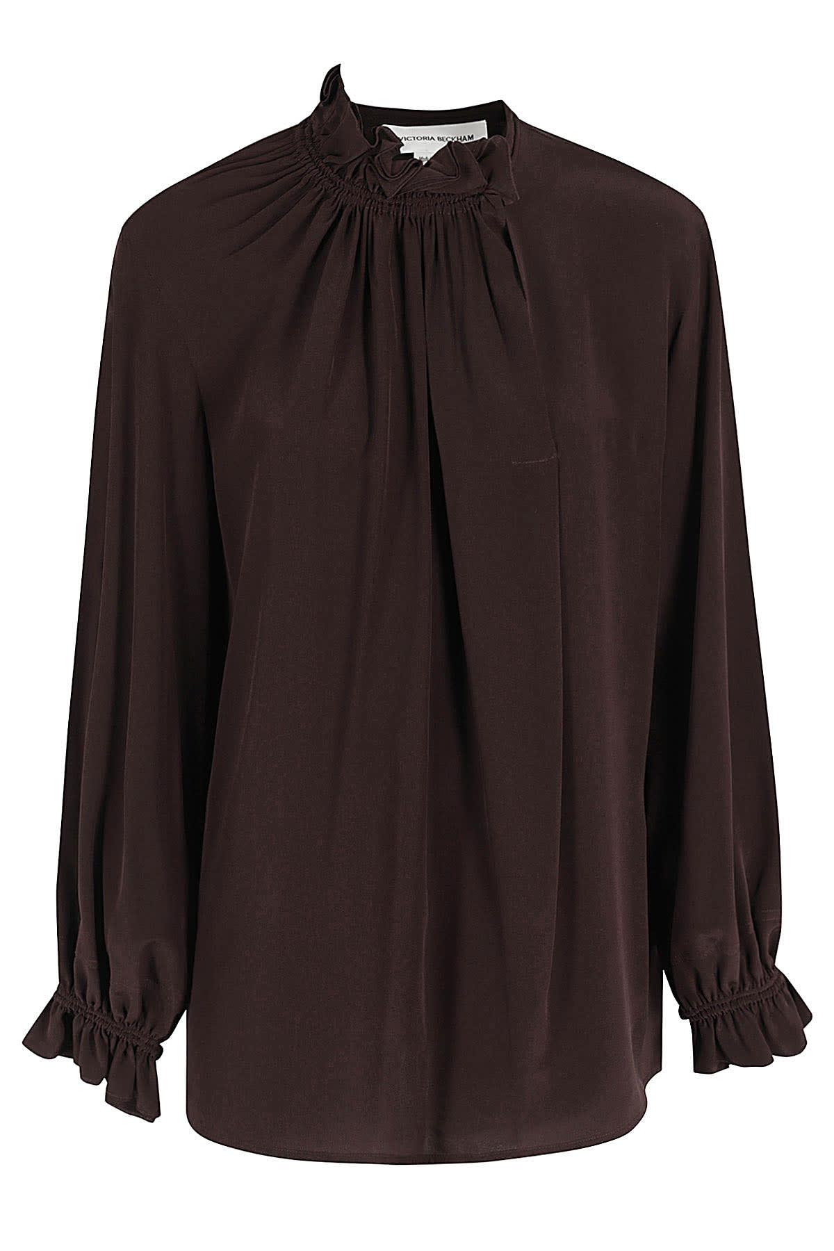 Victoria Beckham Ruffle Neck Blouse