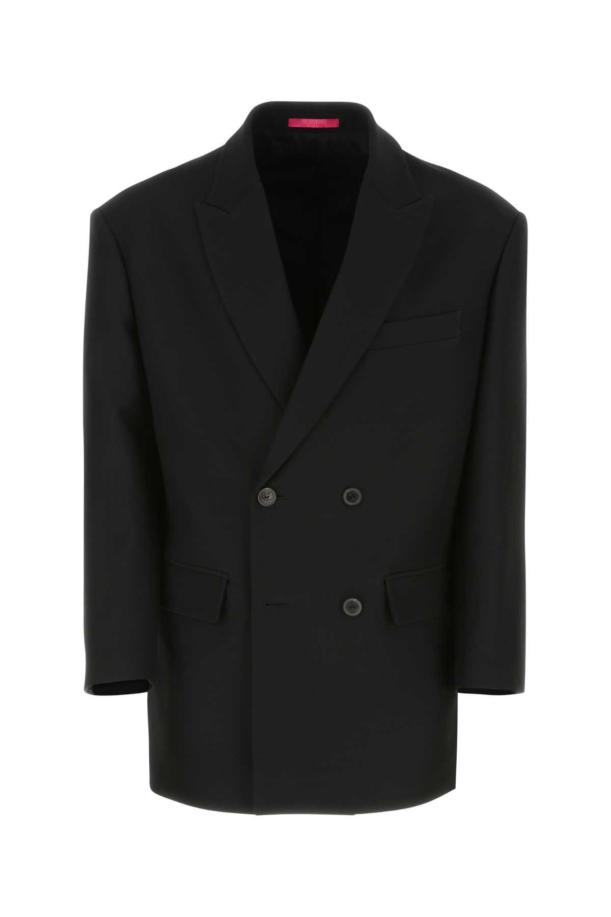 Valentino Garavani Women's Wool Blend Blazer in Black