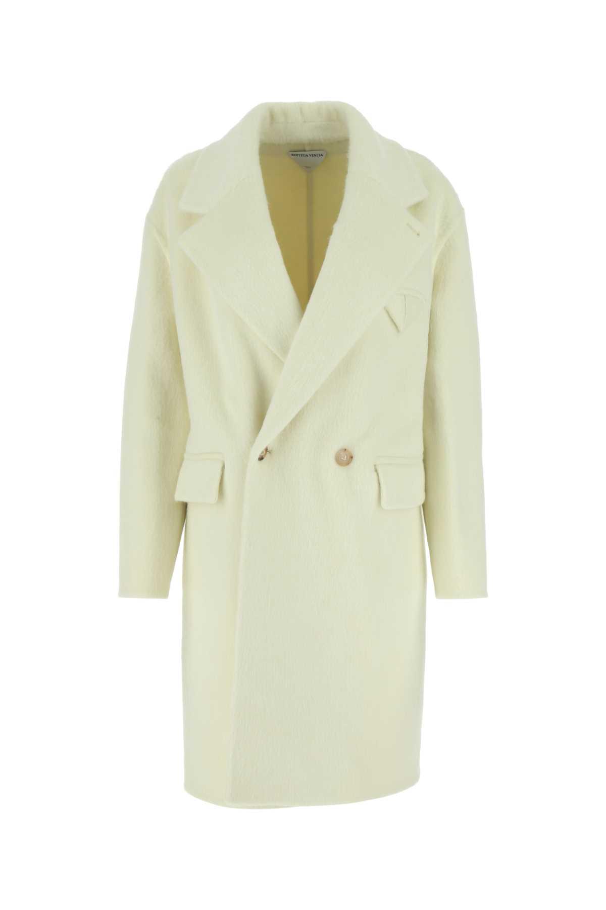 Bottega Veneta Women's Ivory Wool Blend Coat