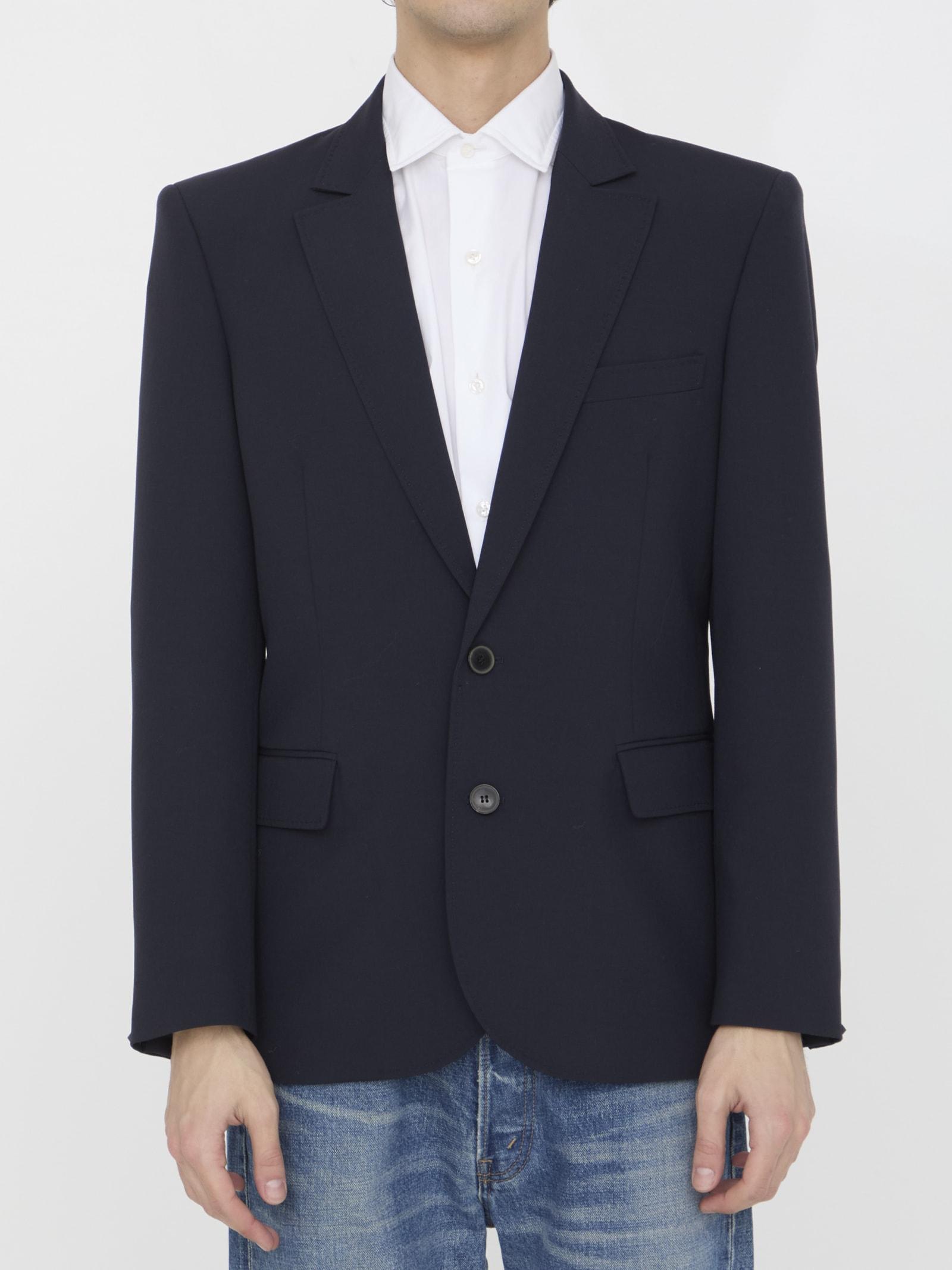 Valentino Garavani Women's Midnight Wool Blazer in Blue