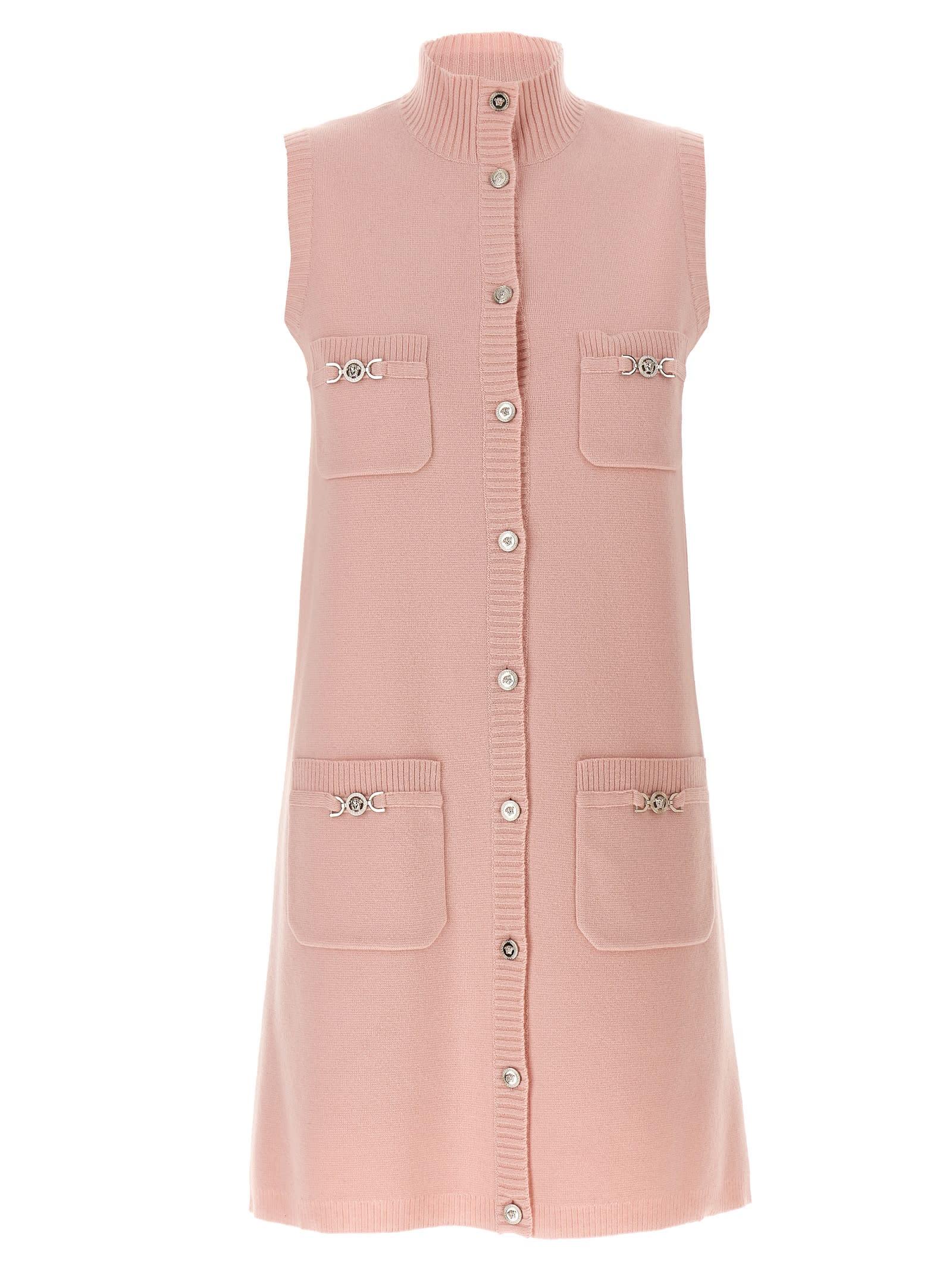 Versace Pink Wool Blend Dress