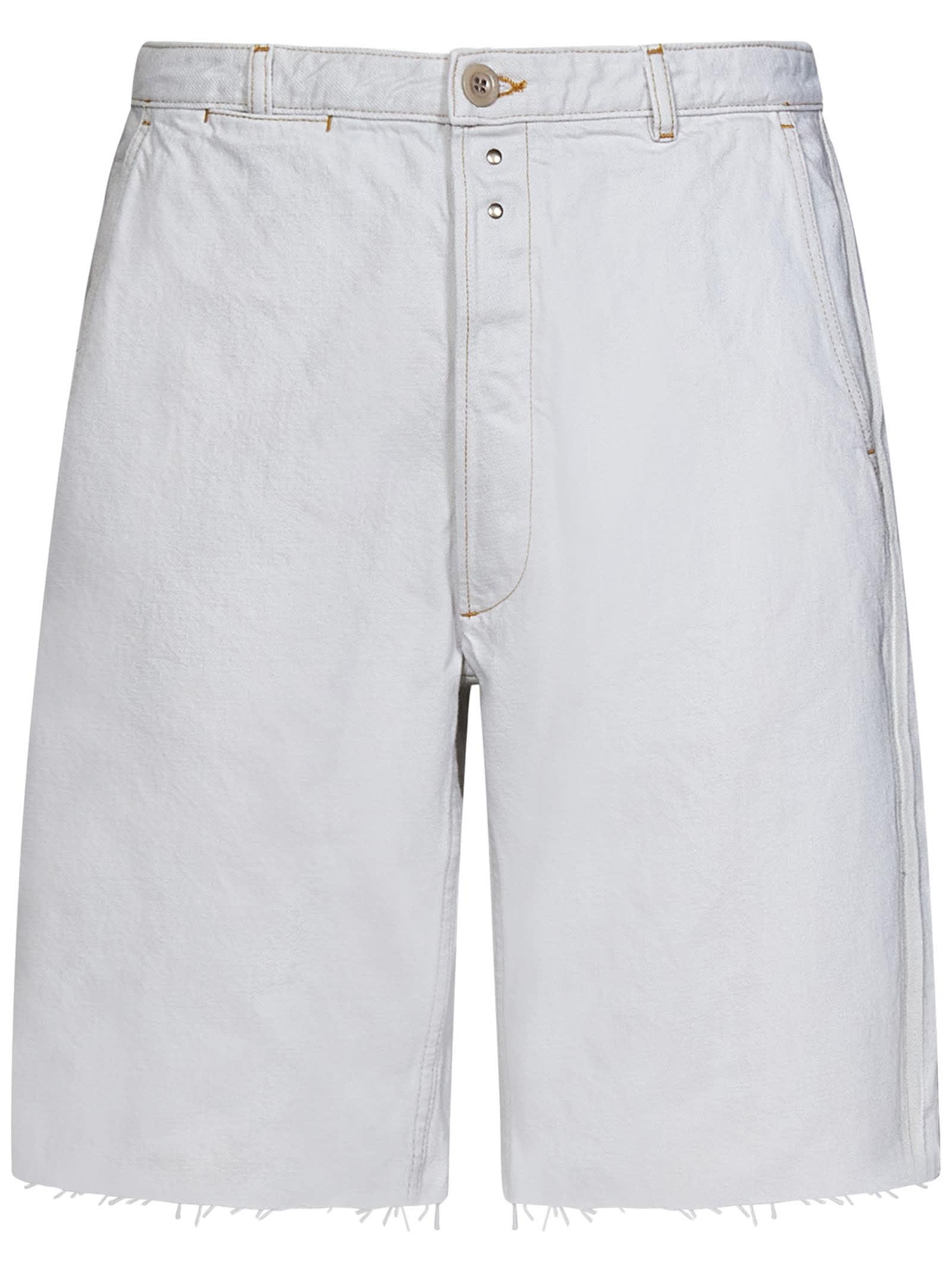 Maison Margiela Chalk Denim Bermuda Shorts