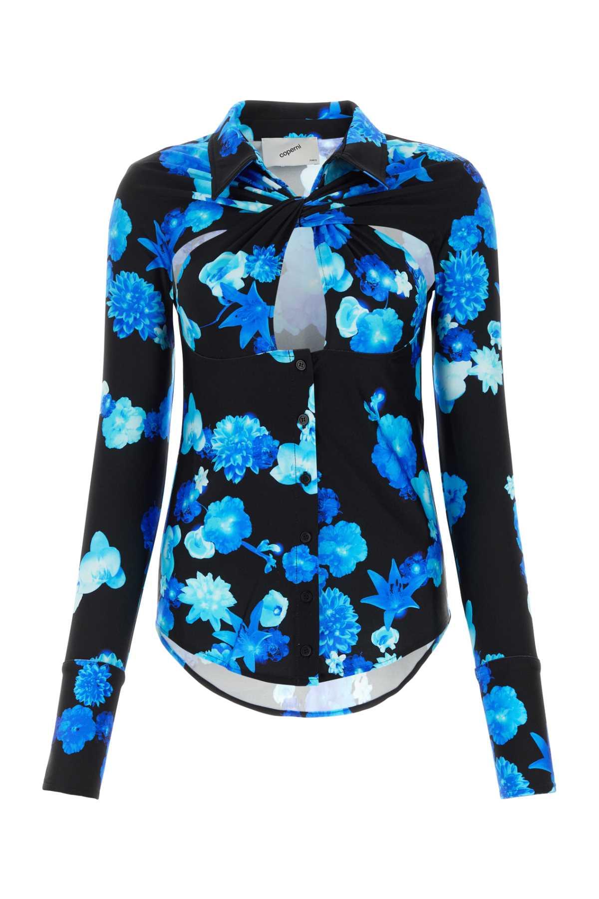 Coperni Printed Stretch Nylon Top