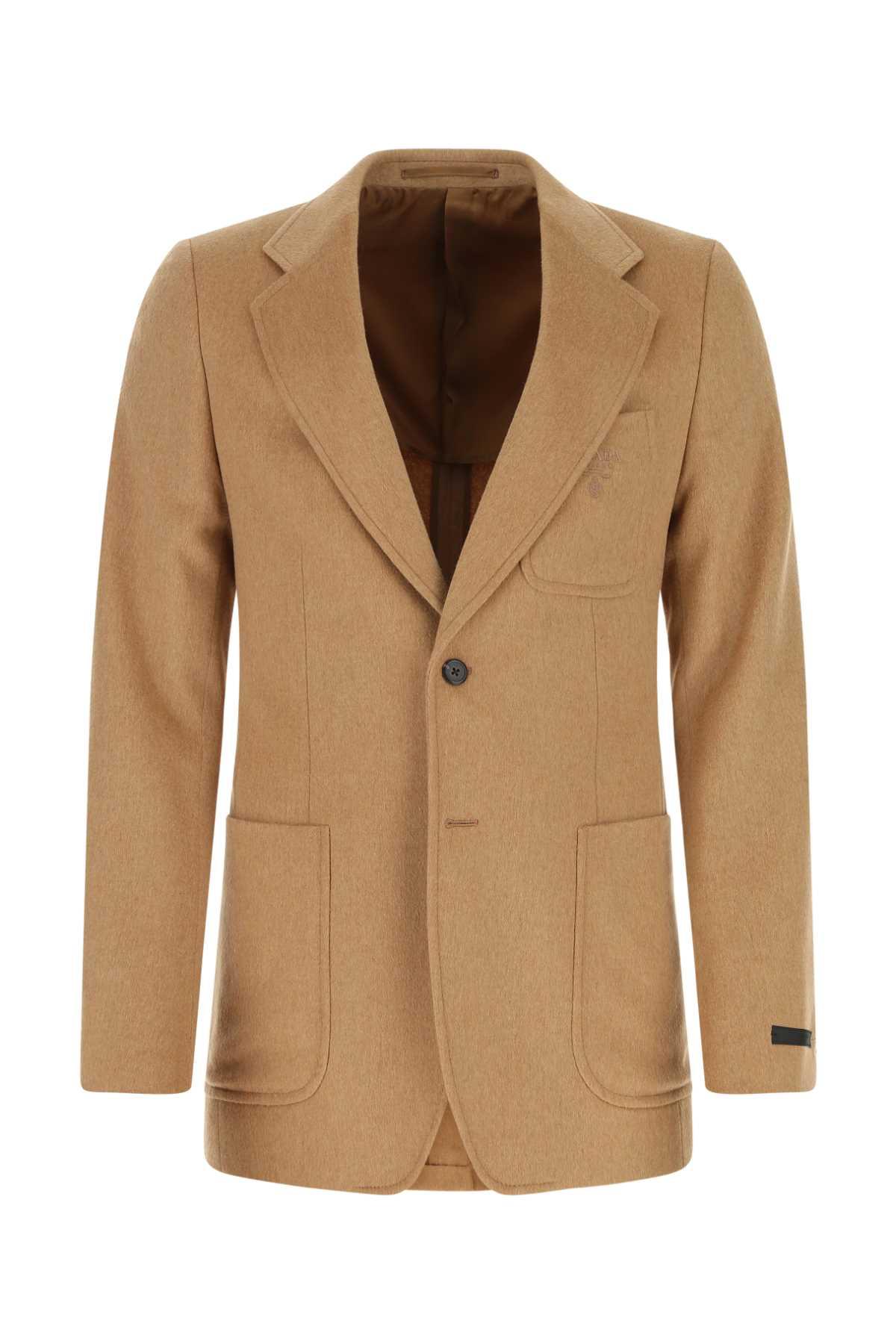 Prada Women's Beige Wool Blazer