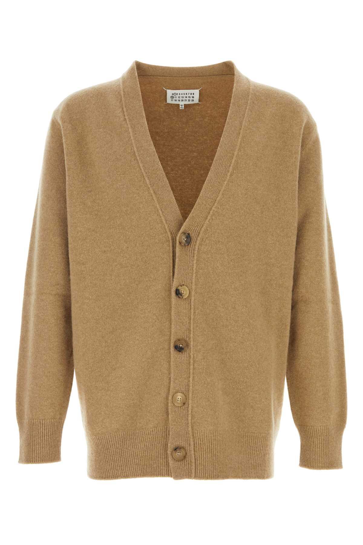 Maison Margiela Cappuccino Wool Cardigan