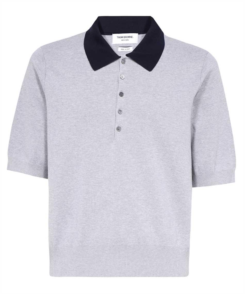 Thom Browne Knitted Cotton Polo Shirt