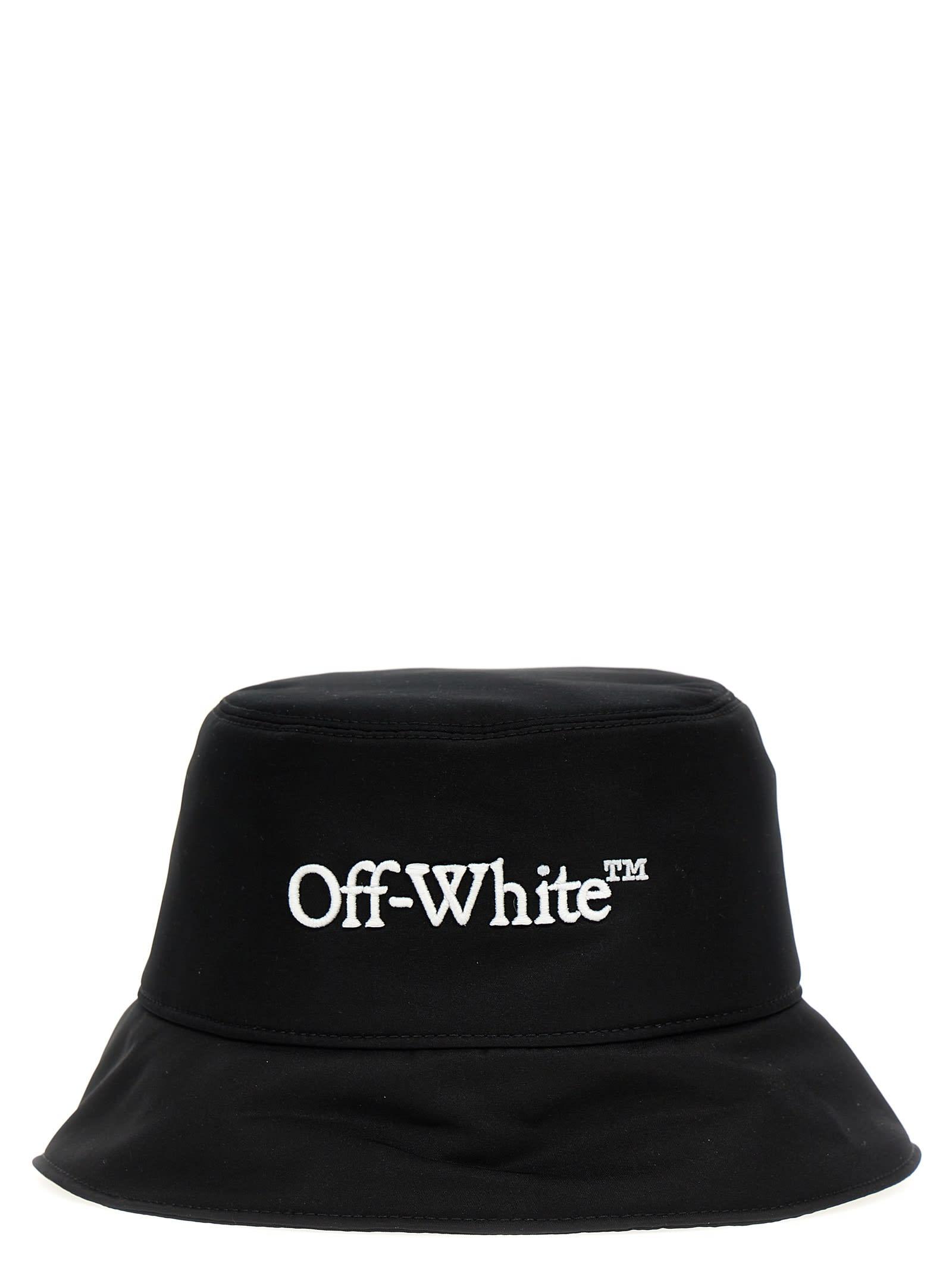 Off-White Black Polyester Bucket Hat