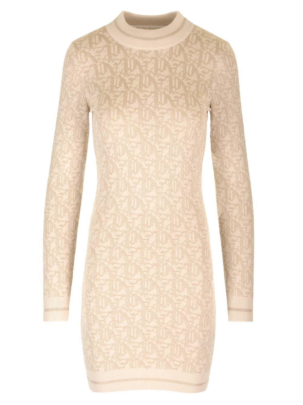 Palm Angels Embroidered Viscose Blend Mini Dress