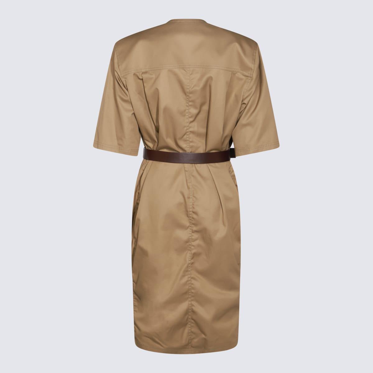 Saint Laurent Women's Dress in Nude & Neutrals