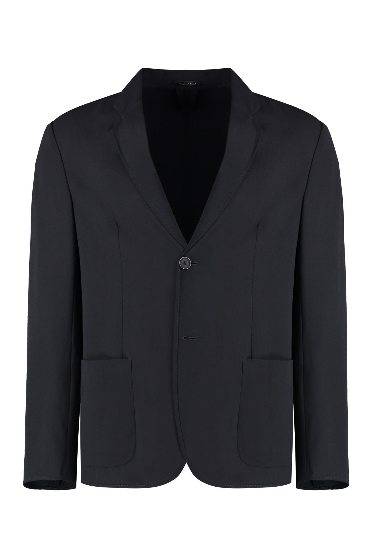 Giorgio Armani Single-breasted Virgin Wool Jacket
