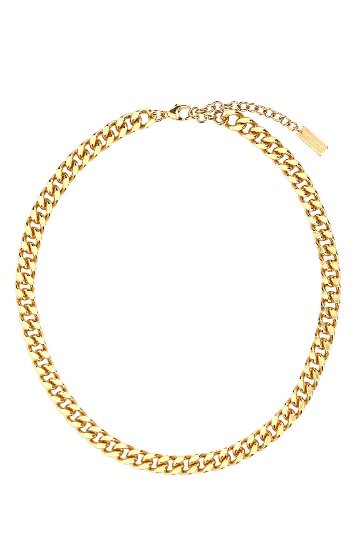 Saint Laurent Gold Metal Necklace