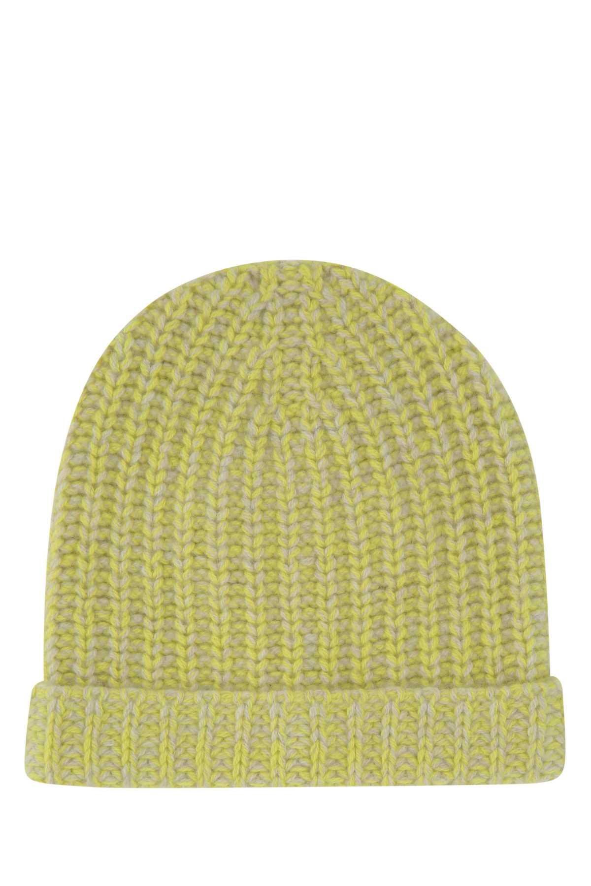 The Elder Statesman Two-tone Cashmere Beanie Hat