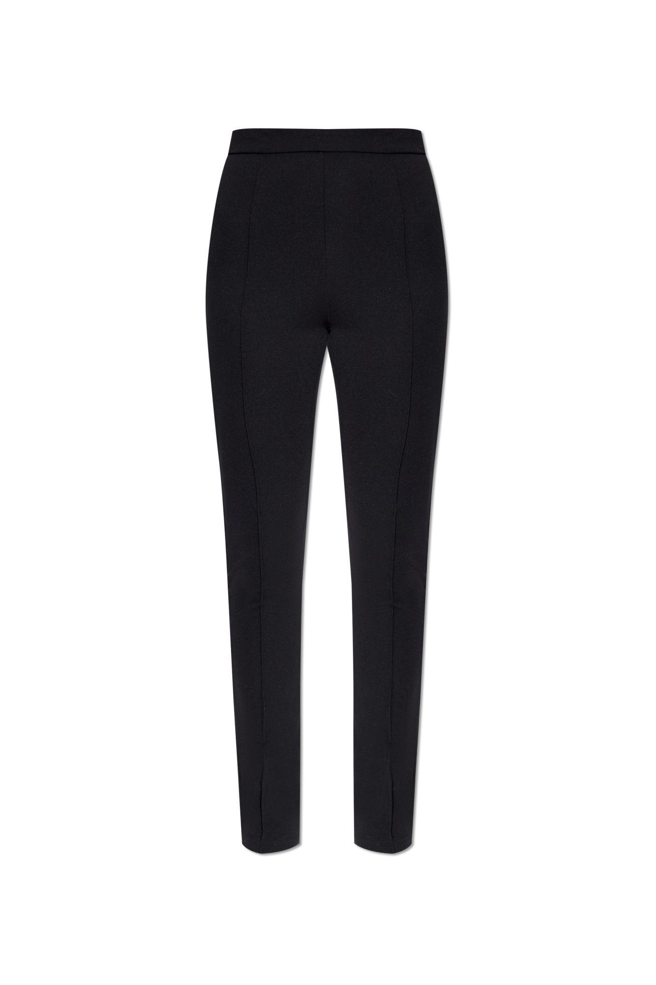 Moncler Women's Stretch Gabardine Trousers in Black