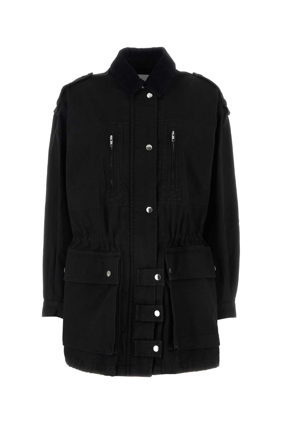 MARANT ETOILE Black Cotton Joanna Jacket