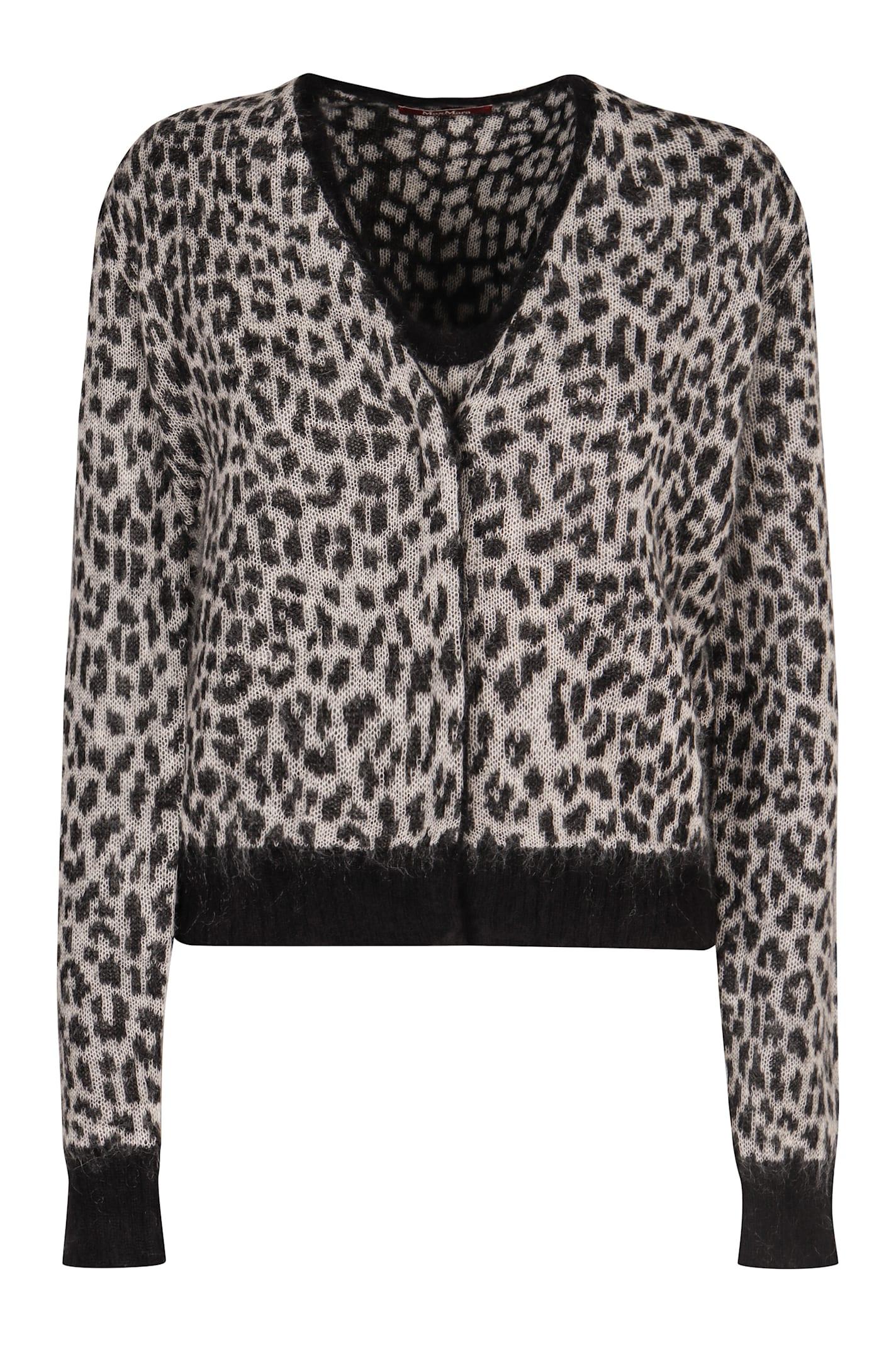 Max Mara Studio Acume Jacquard Knit Cardigan