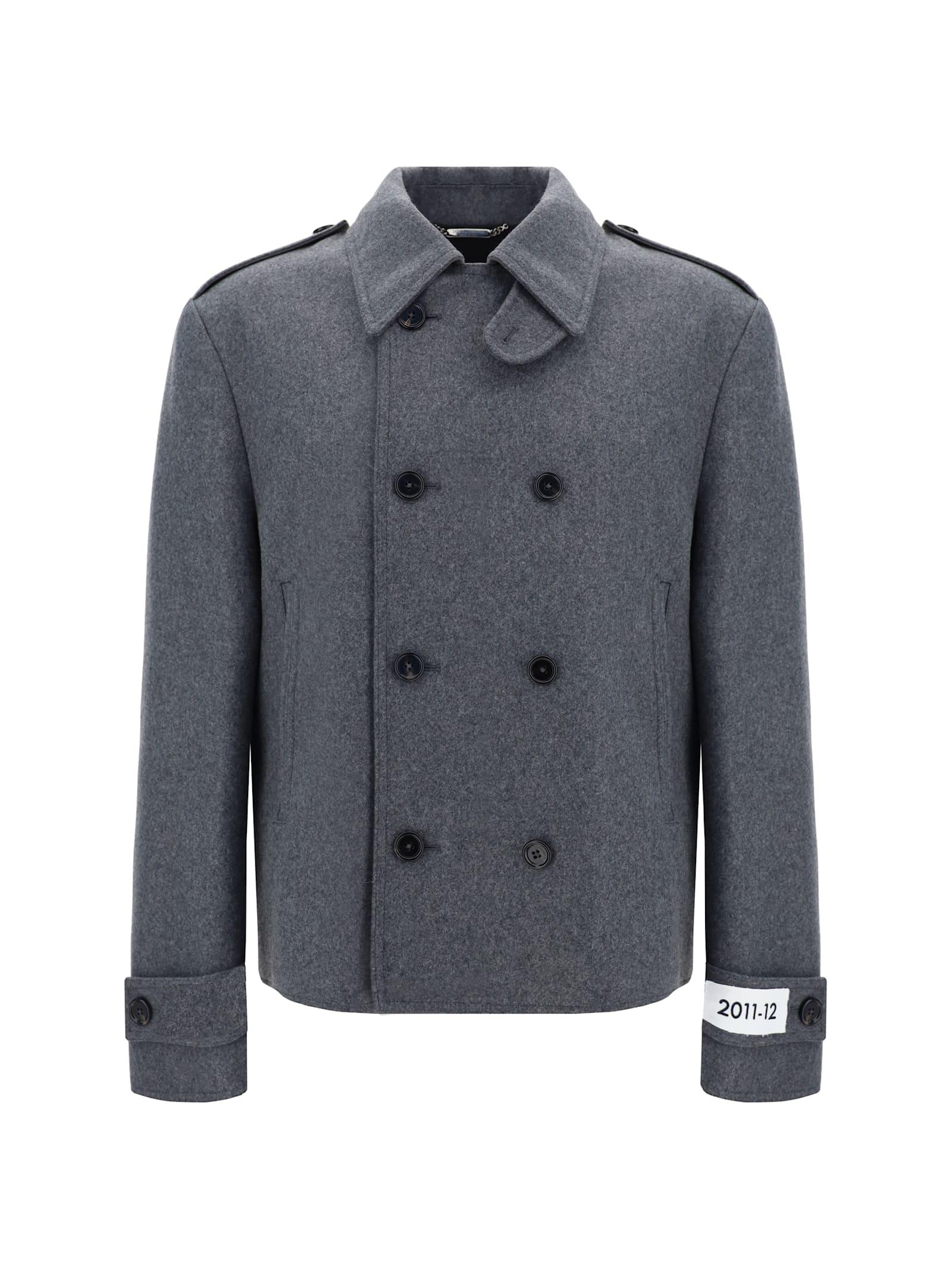 Dolce & Gabbana Grey Wool Blend Jacket
