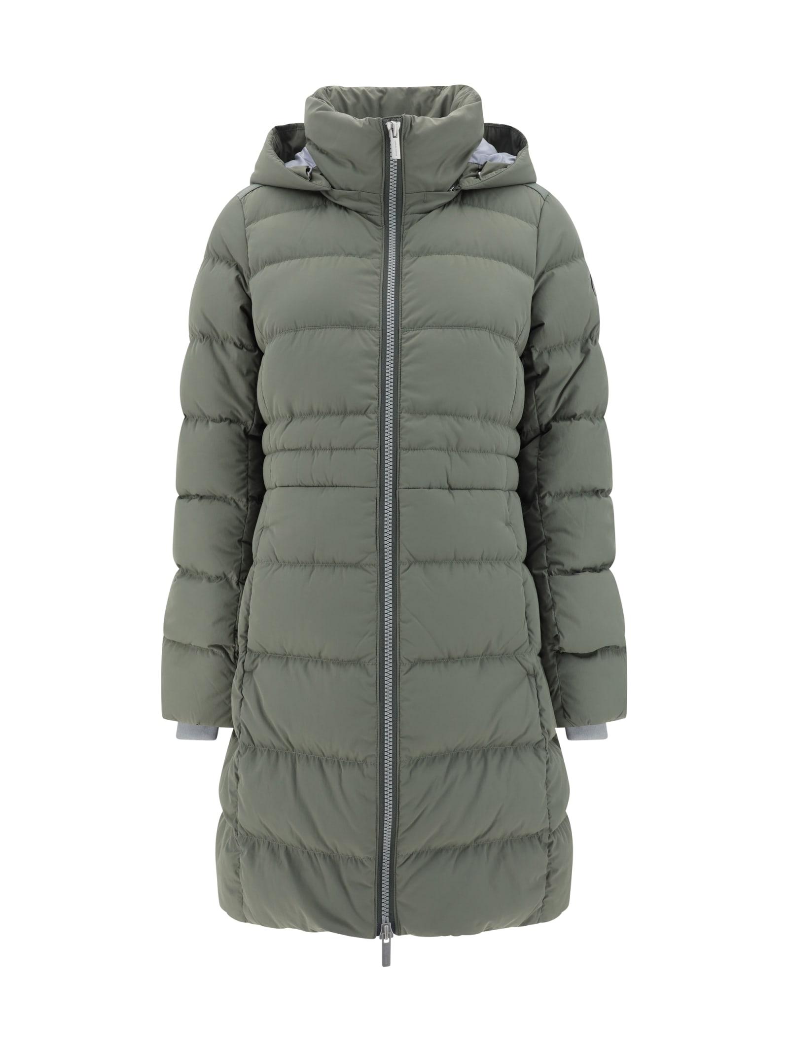 Canada Goose Women's Aurora - Hooded Parka Down Jacket in Olive Green